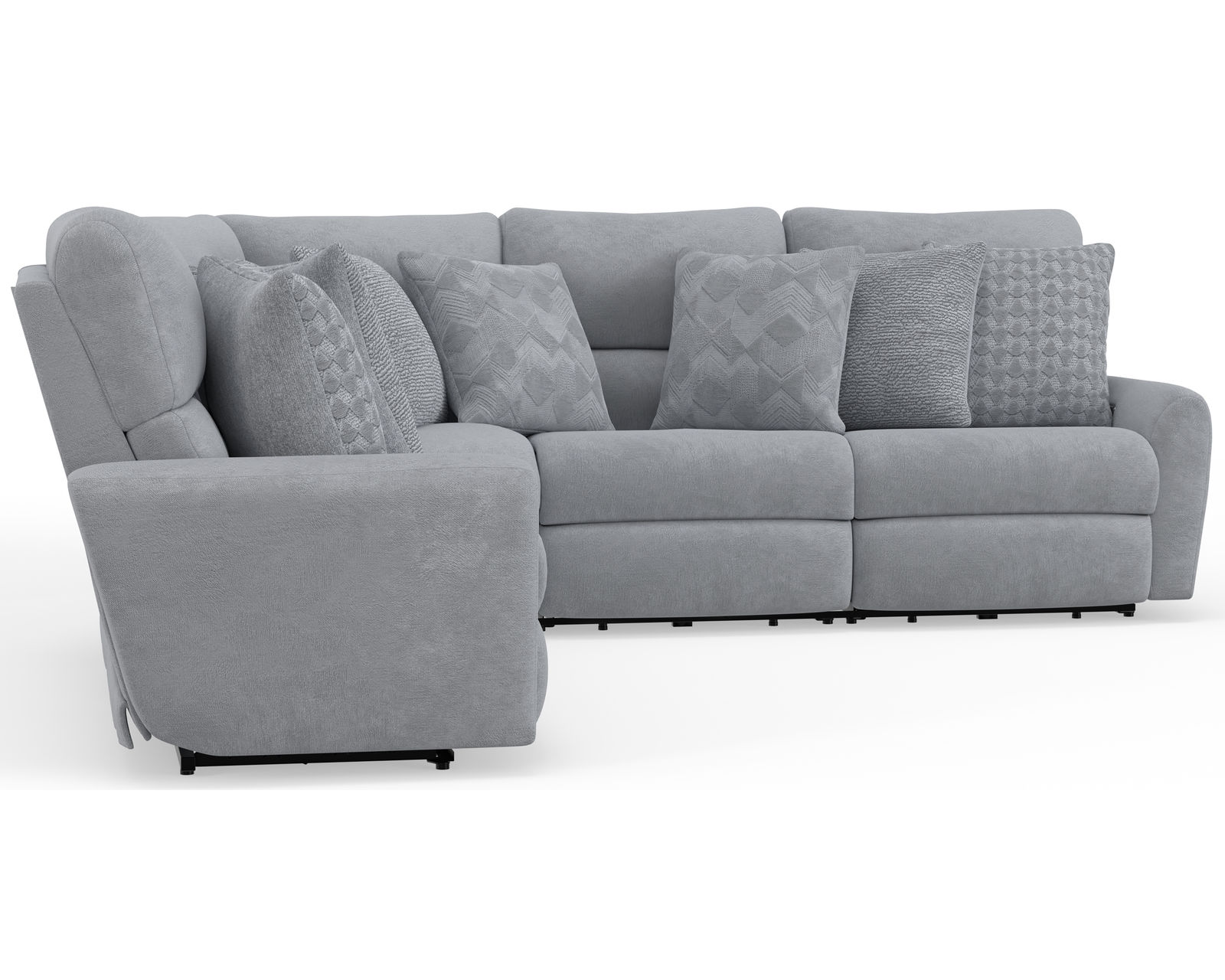 Majesty 336 Deep Seat Power Reclining Sectional - Heavy Weight - 400 lb. per recliner  (+2 colors) - Premium quality starts on the inside