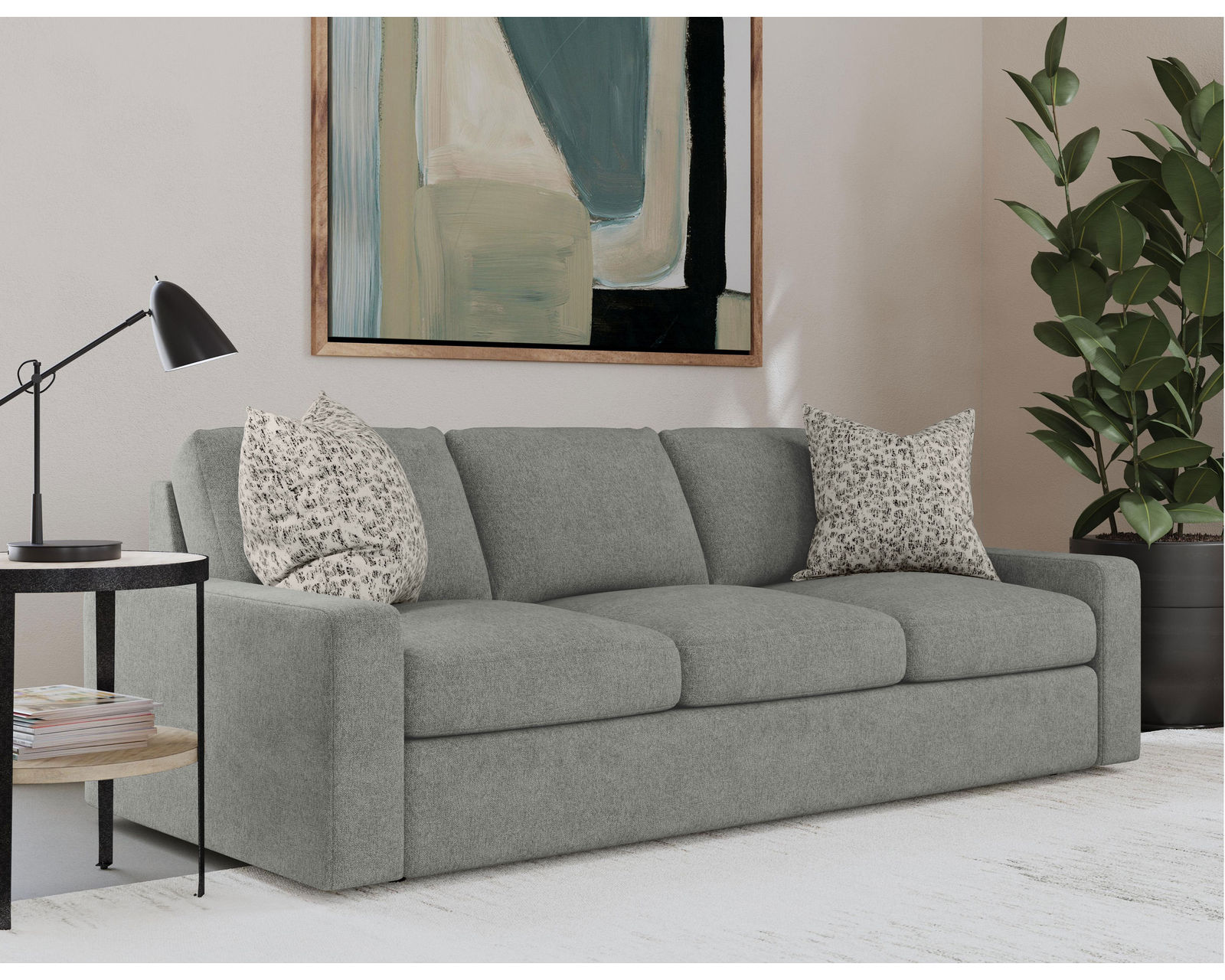 Sky 5511 Sofa (hypoallergenic down-like cushion) +100 fabrics (89") - Sky 89" Sofa