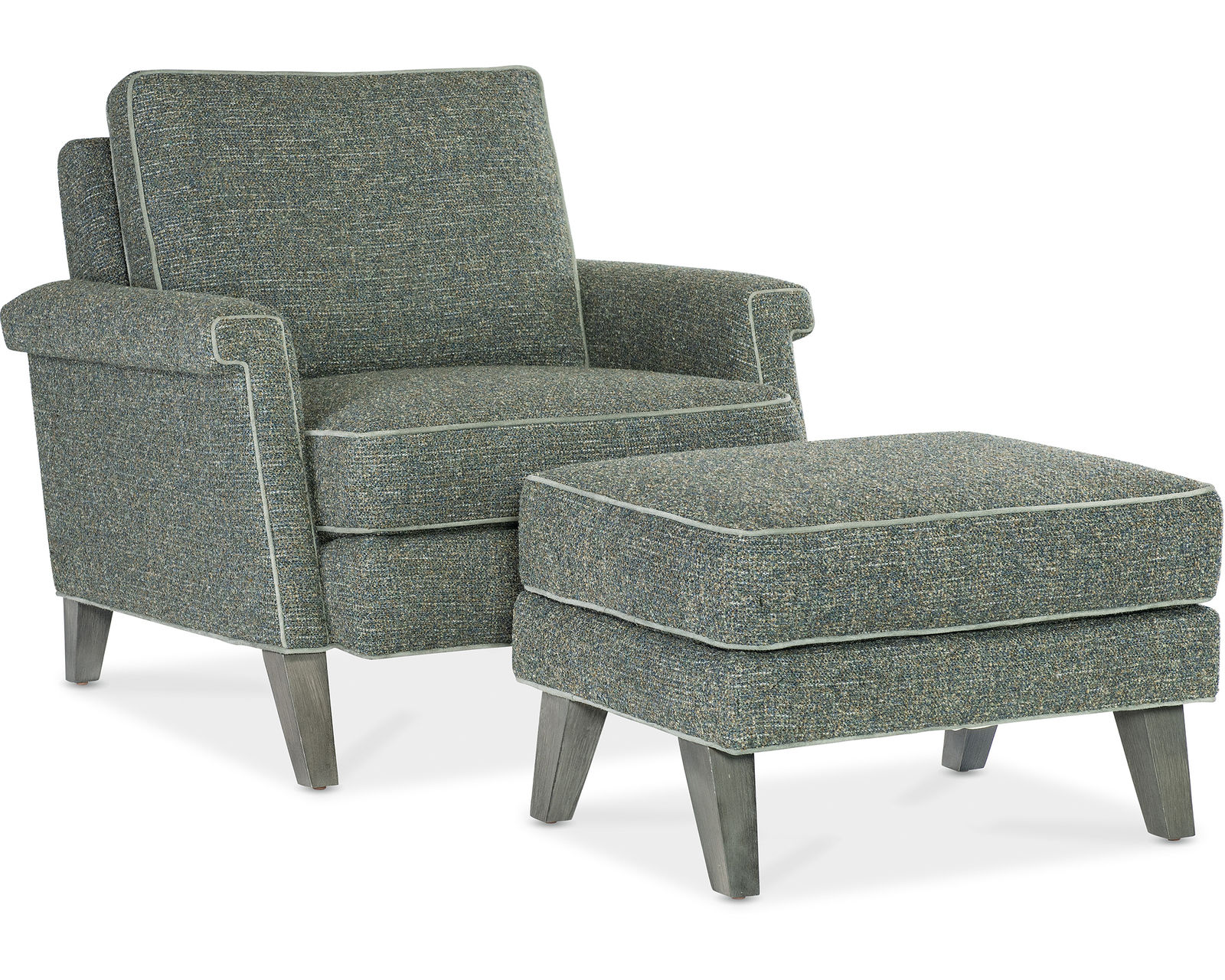 Bradington Young Emyrsen 624 Sofa (12 leathers) 8-Way Hand Tie - Emyrsen Stationary Chair 8-Way Hand Tie