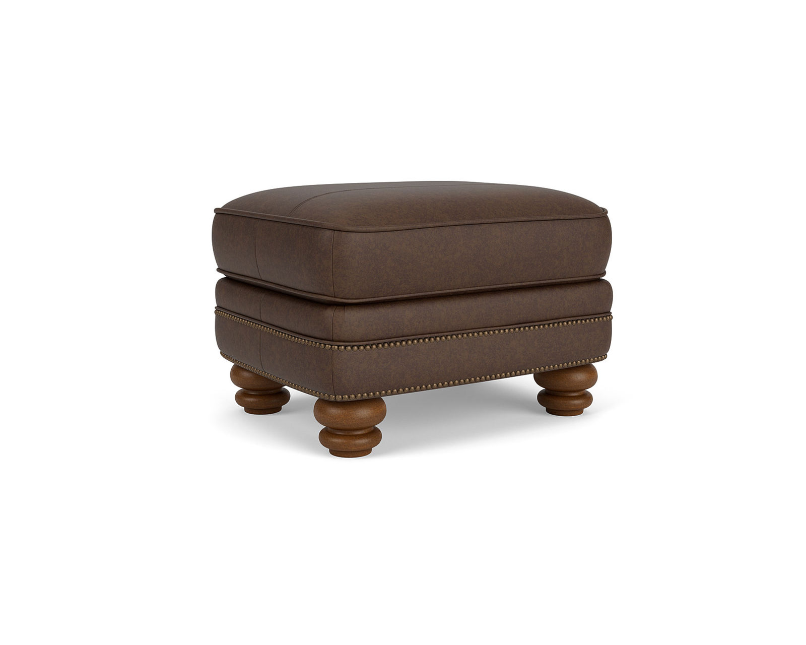 Bay Bridge 3790 Nailhead Chair (+50 leathers) 85" - Bay Bridge Leather Nailhead Ottoman