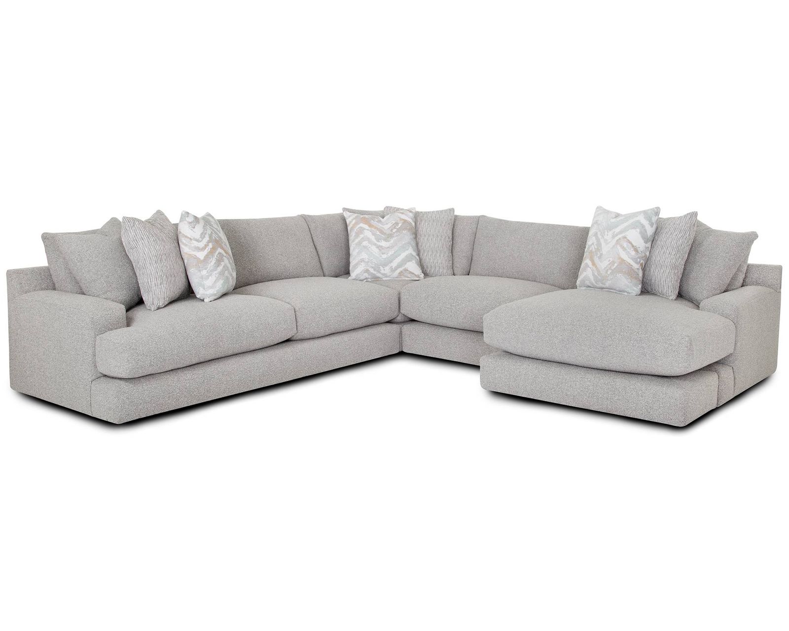 Meade 961 Modular Sectional (Modern Scale. Incredible Comfort) - Layout I: Three Piece Sectional 132.5" x 132.5" x 64"