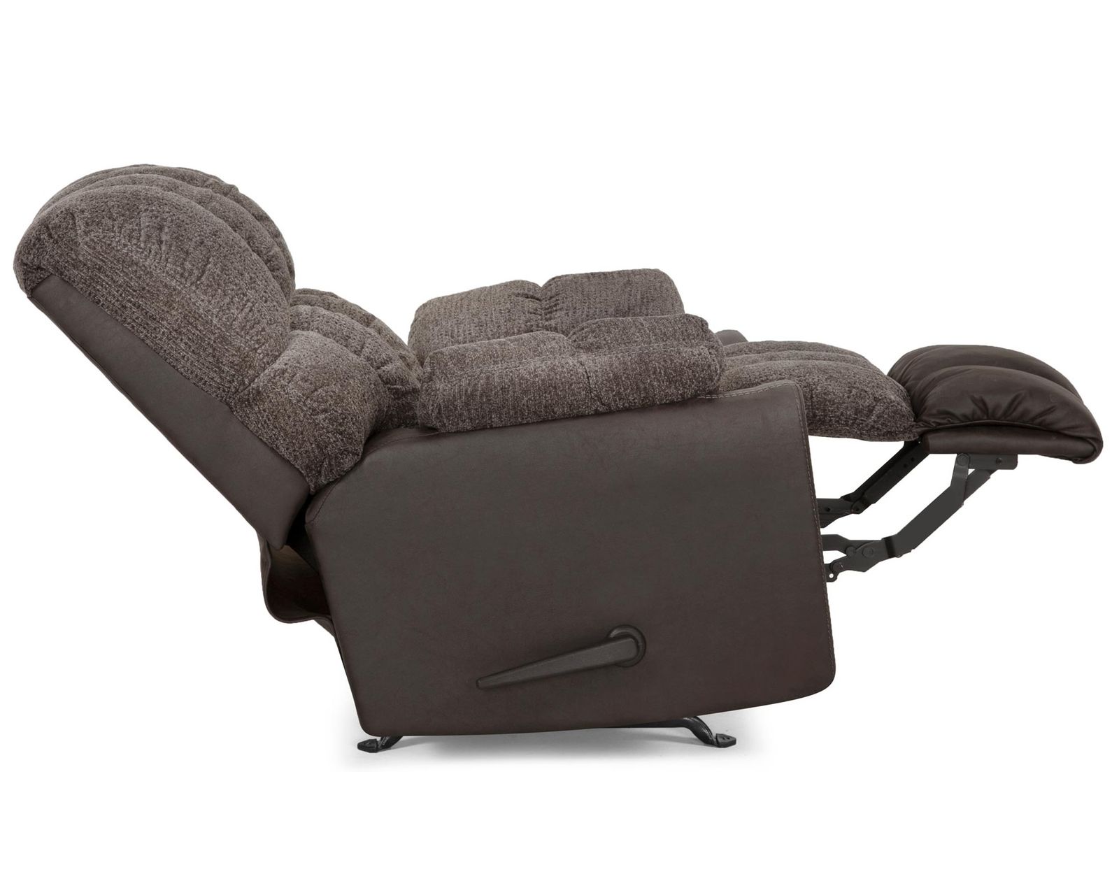 Westwood 341 Rocker Recliner - Two Tone Fabric and Leather Like Fabric
