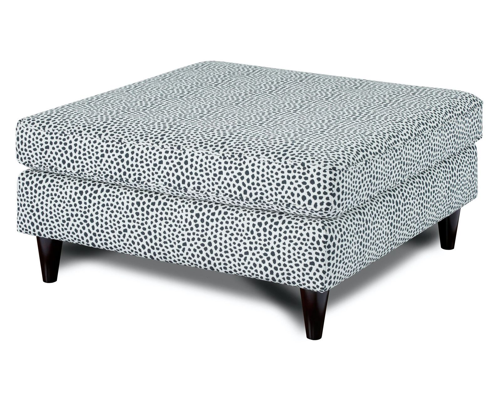 Winston Salt 87" Sofa 17-00 (Performance fabric) - Faux Skin Carbon 38" Square Cocktail Ottoman - 170 (Performance fabric)
