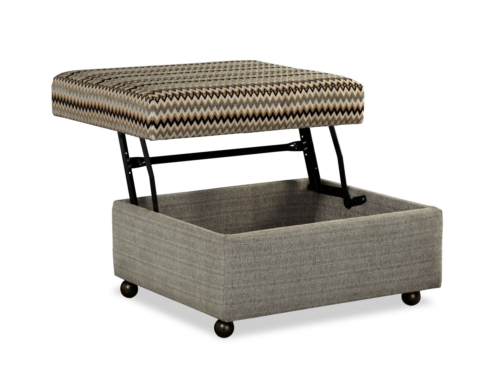 F9 Storage Ottoman (2 Sizes) 100+ Performance fabrics - Small ottoman features lift top