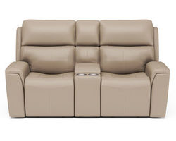 Jarvis Power Reclining Loveseat with Console and Power Headrests (009-12) ZERO GRAVITY - In stock