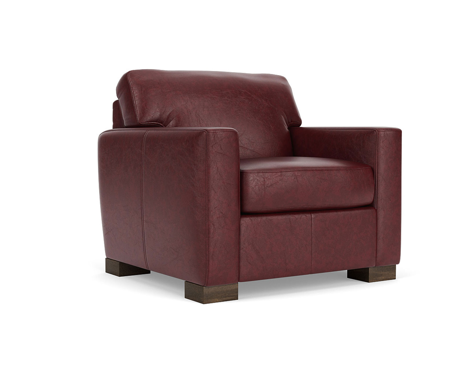 Bryant 83" Stationary Leather Sofa (Leather choices) - Bryant Leather Chair