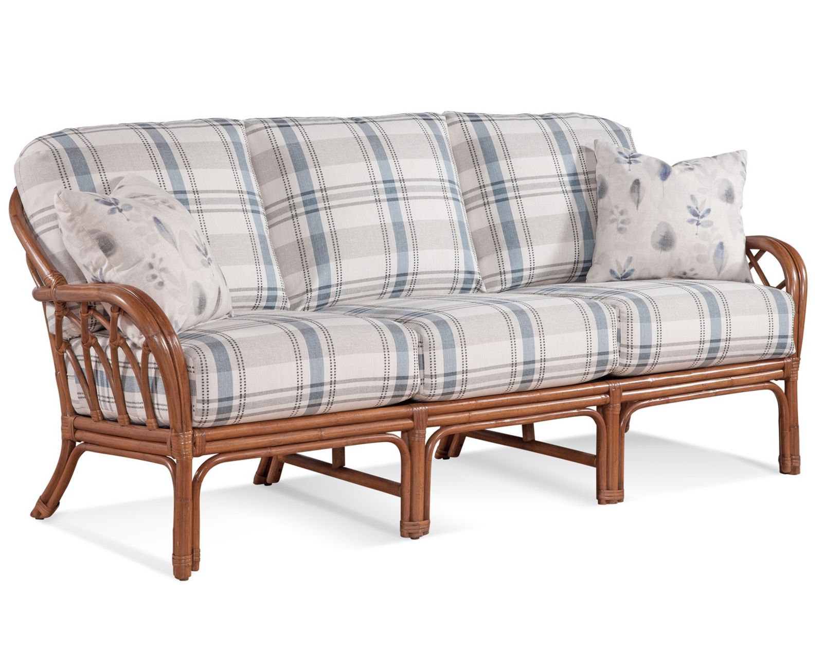 Edgewater 79" Rattan Sofa Multi (+29 finishes +69 fabrics) - Edgewater 79" Rattan Sofa
