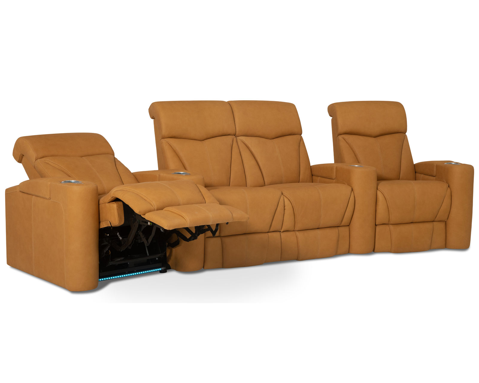 Vivid 41095 Triple Power Home Theater Sectional (+200 colors) - Triple Power - Power Recline, Power Headrest and Power Lumbar