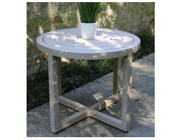 Contempo Round Tables Aluminum Top - End and Cocktail (8 Metal Finishes)