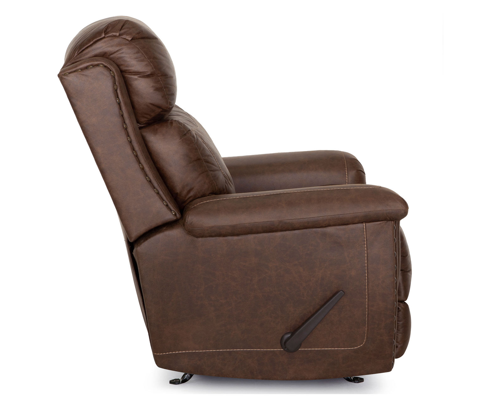 Brixton 648 Reclining Sofa (94") Brown Faux Leather Like Fabric - Brixton Rocker Recliner