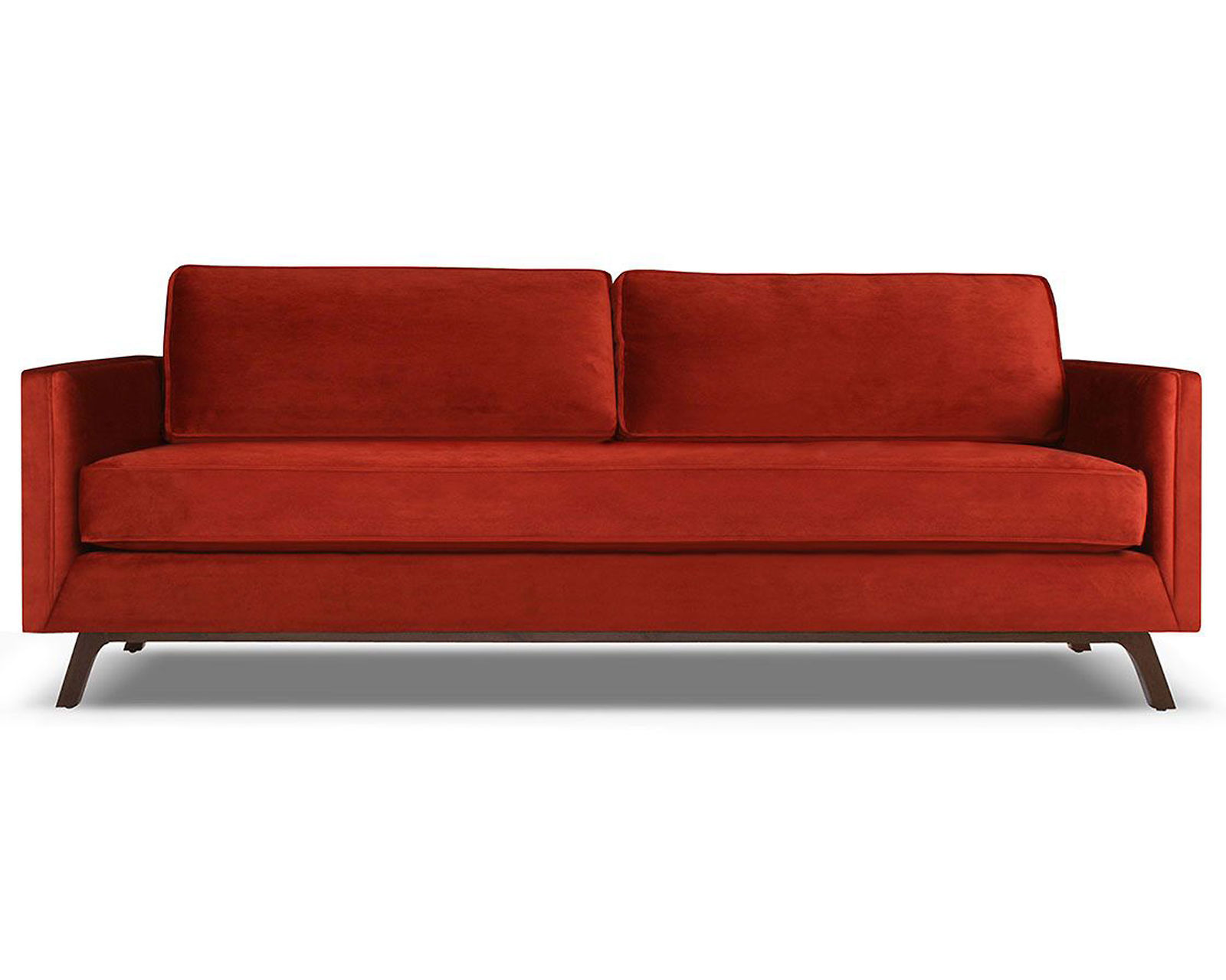 Chantel 60" - 72" - 84" Sofa in Red - Chantel Sofa 84" Red