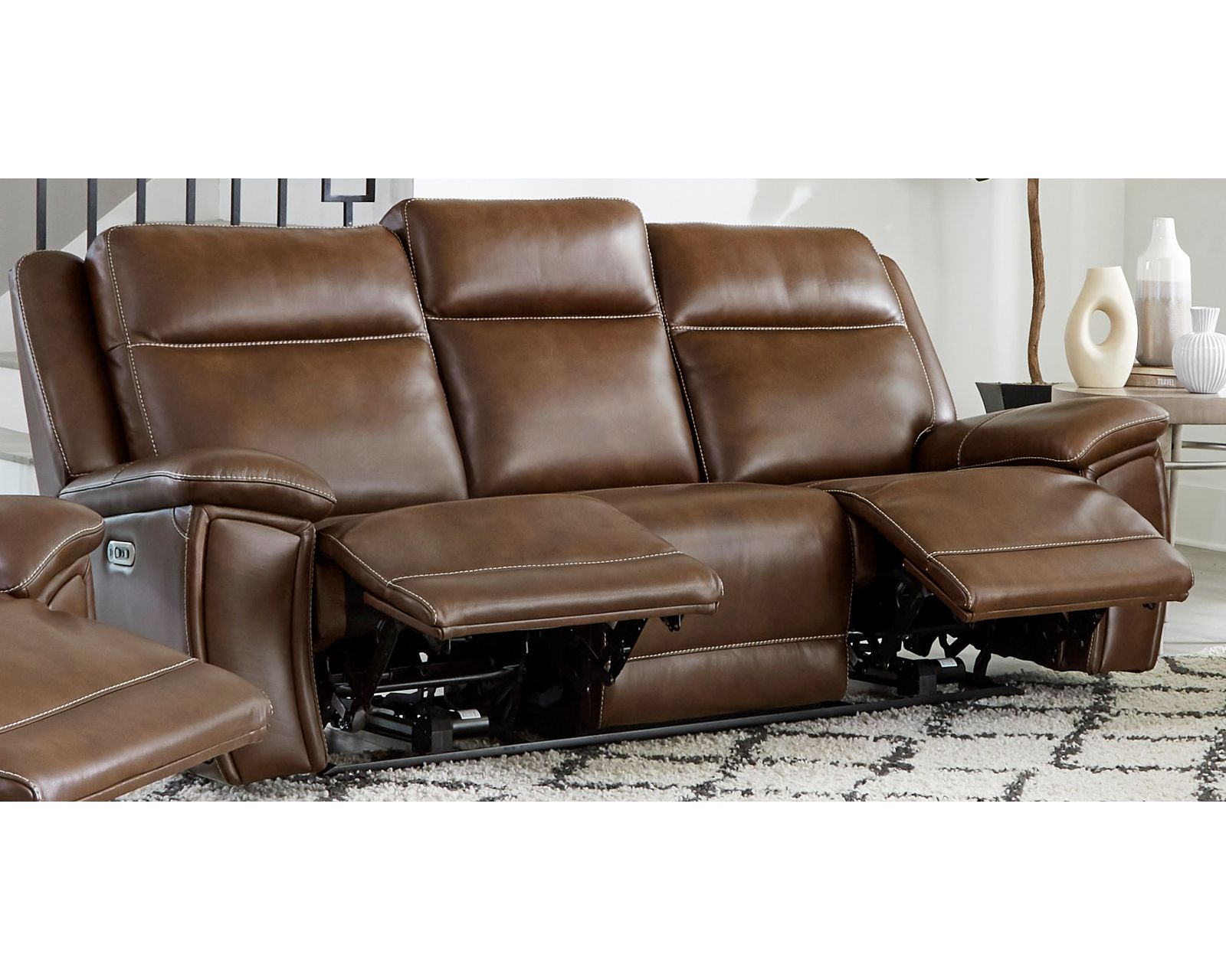 Jameson 89" Zero Gravity Power Headrest Power Reclining Leather Sofa (In stock -Fast shipping) - Jameson Zero Gravity Power Headrest Power Reclining Sofa