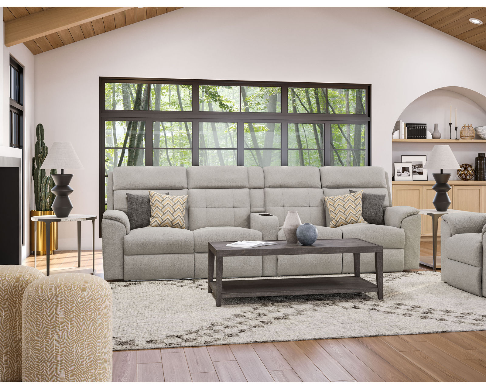 Mason Reclining Sectional (Colors Available) - Sectional Layout C: 