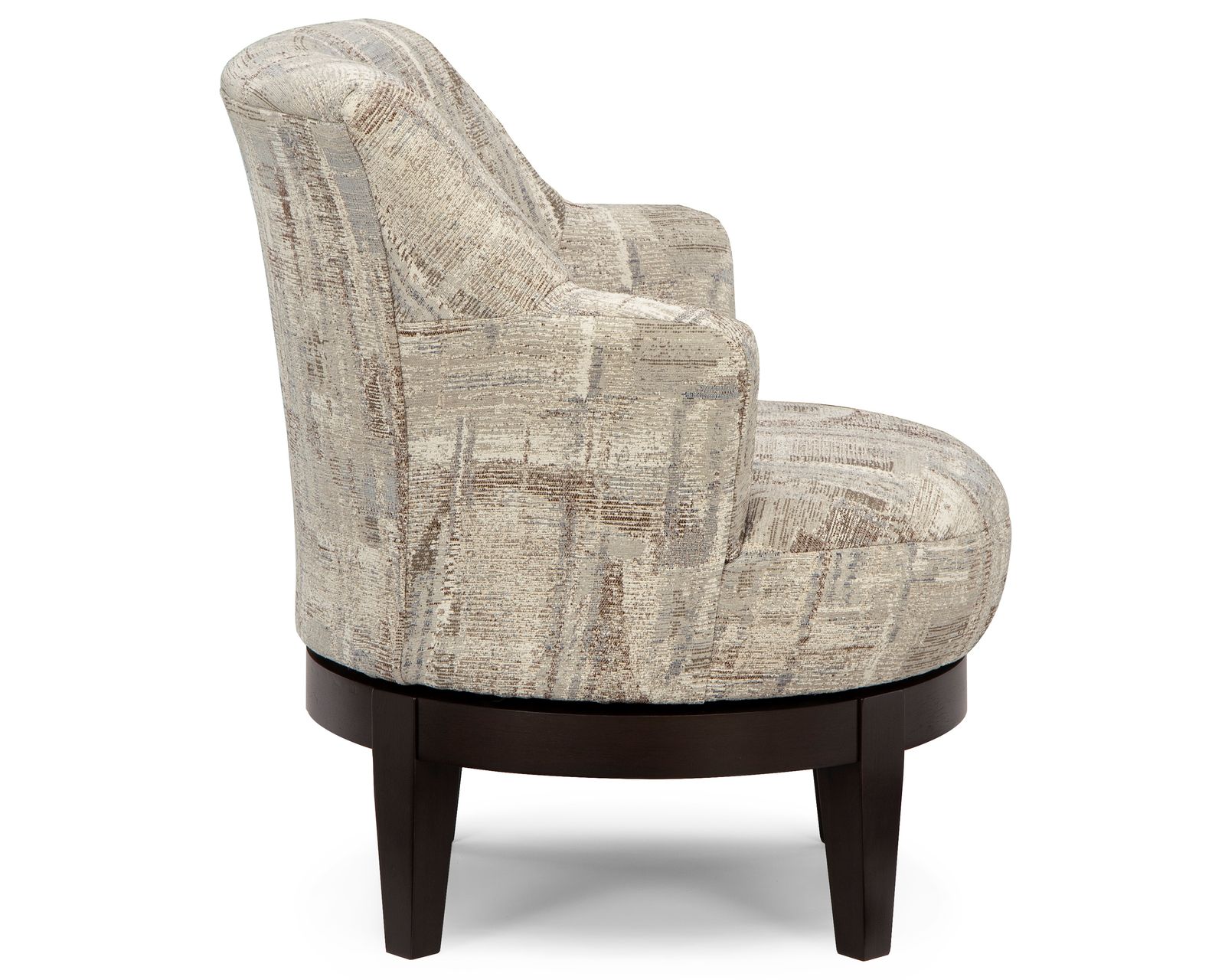Ronan 360-degree Swivel Chair (+100 fabrics) 3 wood finishes - The Smarter Way to Shop for American-Made Furniture.