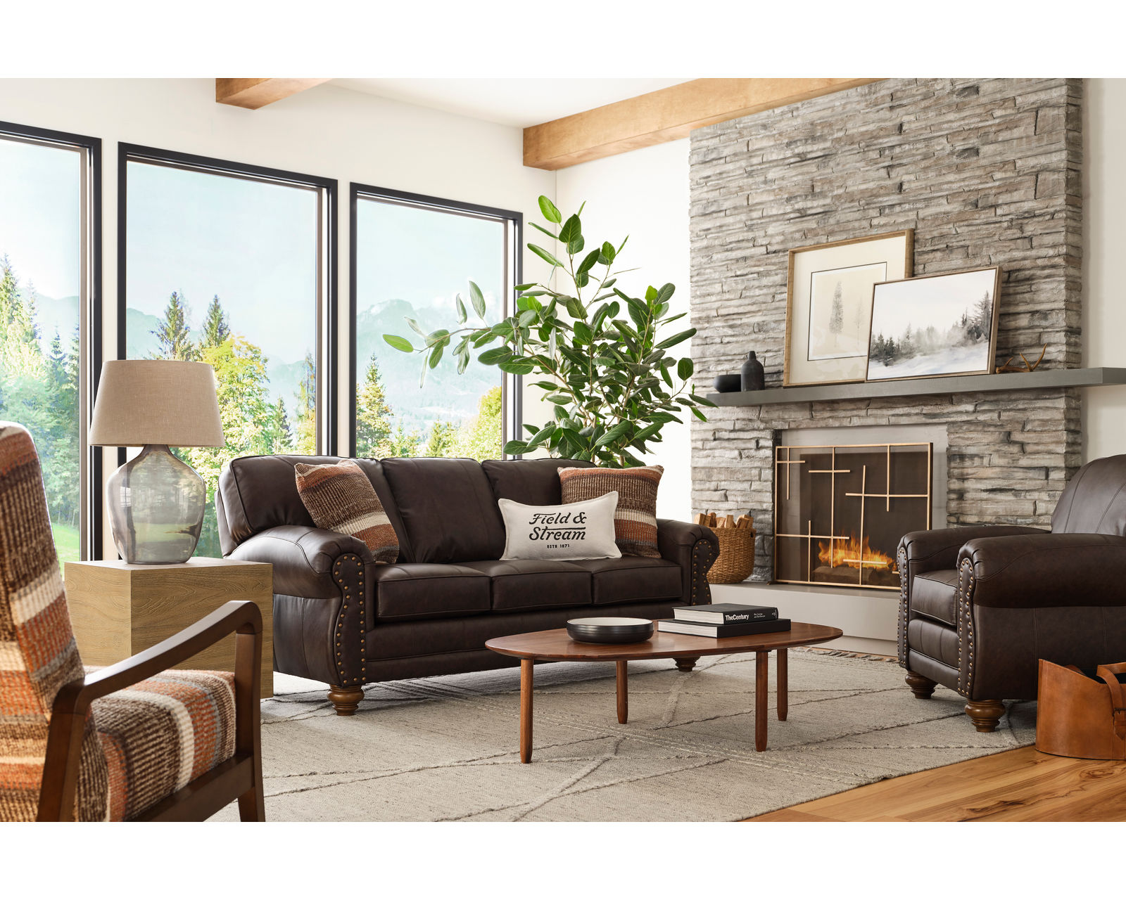 🎣 Noble 83" Leather Sofa - Nobile 83" Leather Sofa