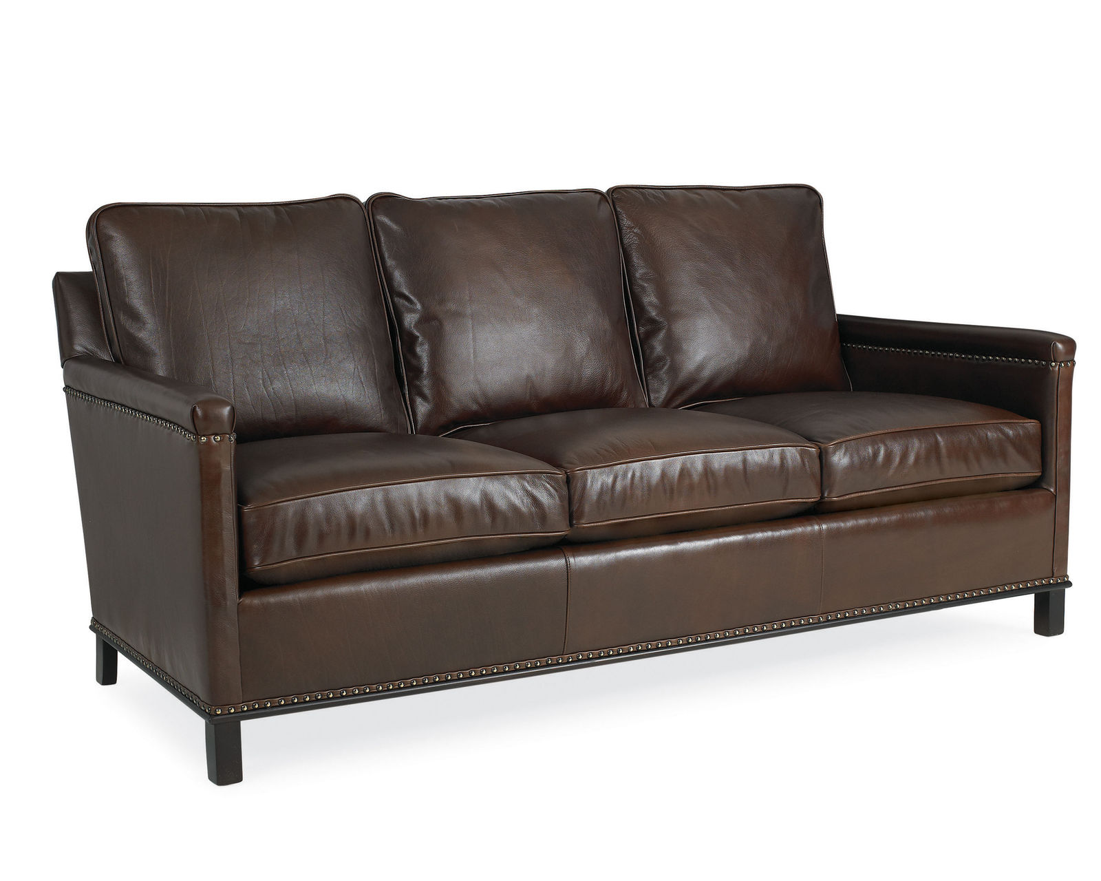 Gotham 75" - 80" Nailhead Trim Sofa (+75 fabrics) - Also available in leather