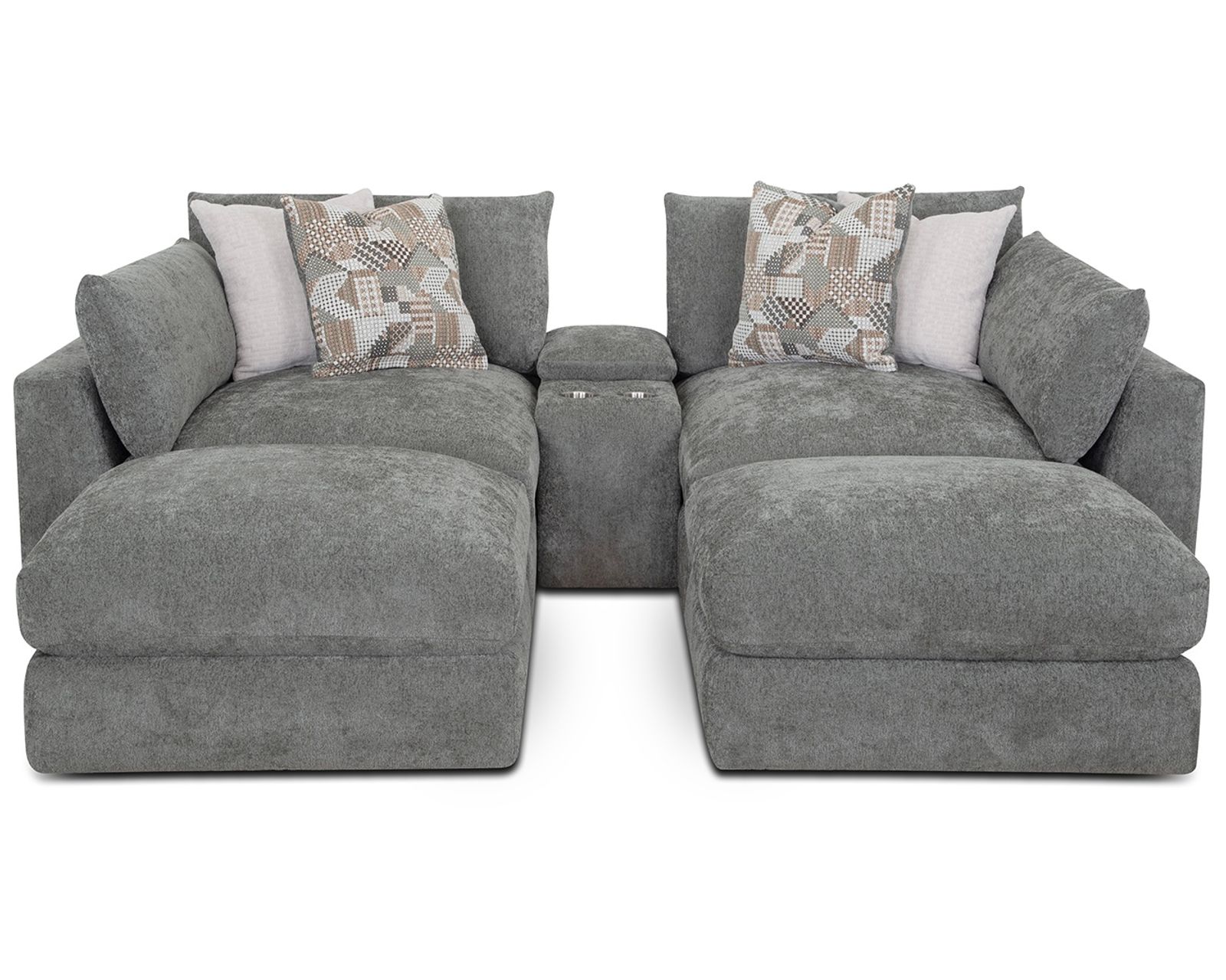 Seurat 965 Modular EXTRA Deep Seated Sectional (Stretch Out. Settle In. Stay Awhile) - Layout C: Five Piece Sectional 88.5" x 107"