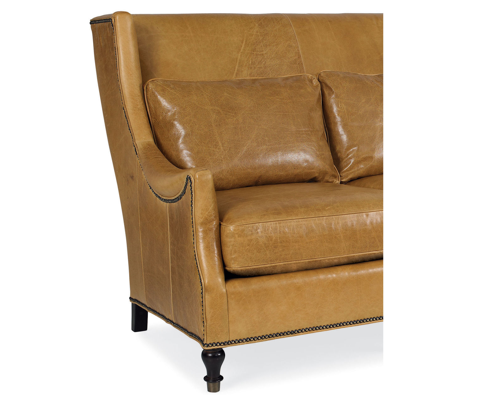 Gaston 81"Leather Nail Head Sofa (+45 leathers) - Gaston 81"Leather Sofa 