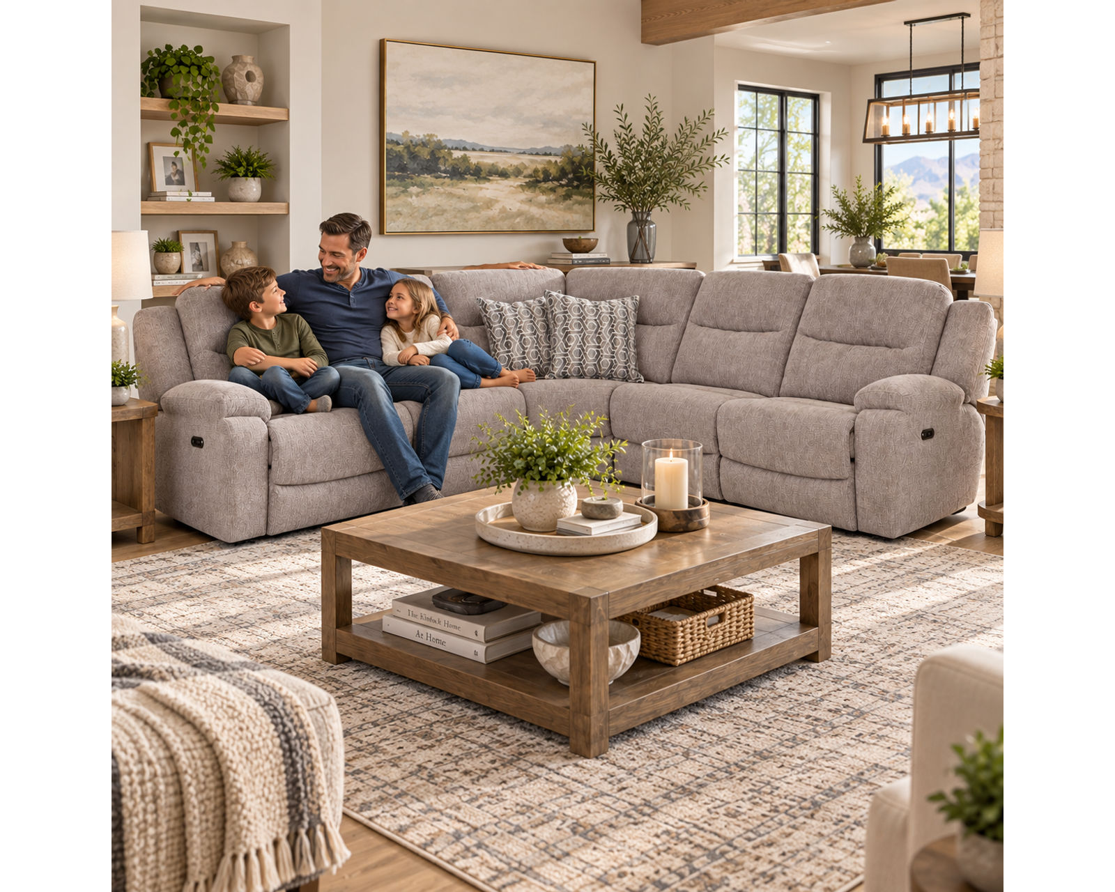 Cleveland 690 Power Headrest Power Reclining Modular Sectional (Power Recline. Power Headrest. Modular Comfort Built Around You) - Real Comfort. Proven Strength.