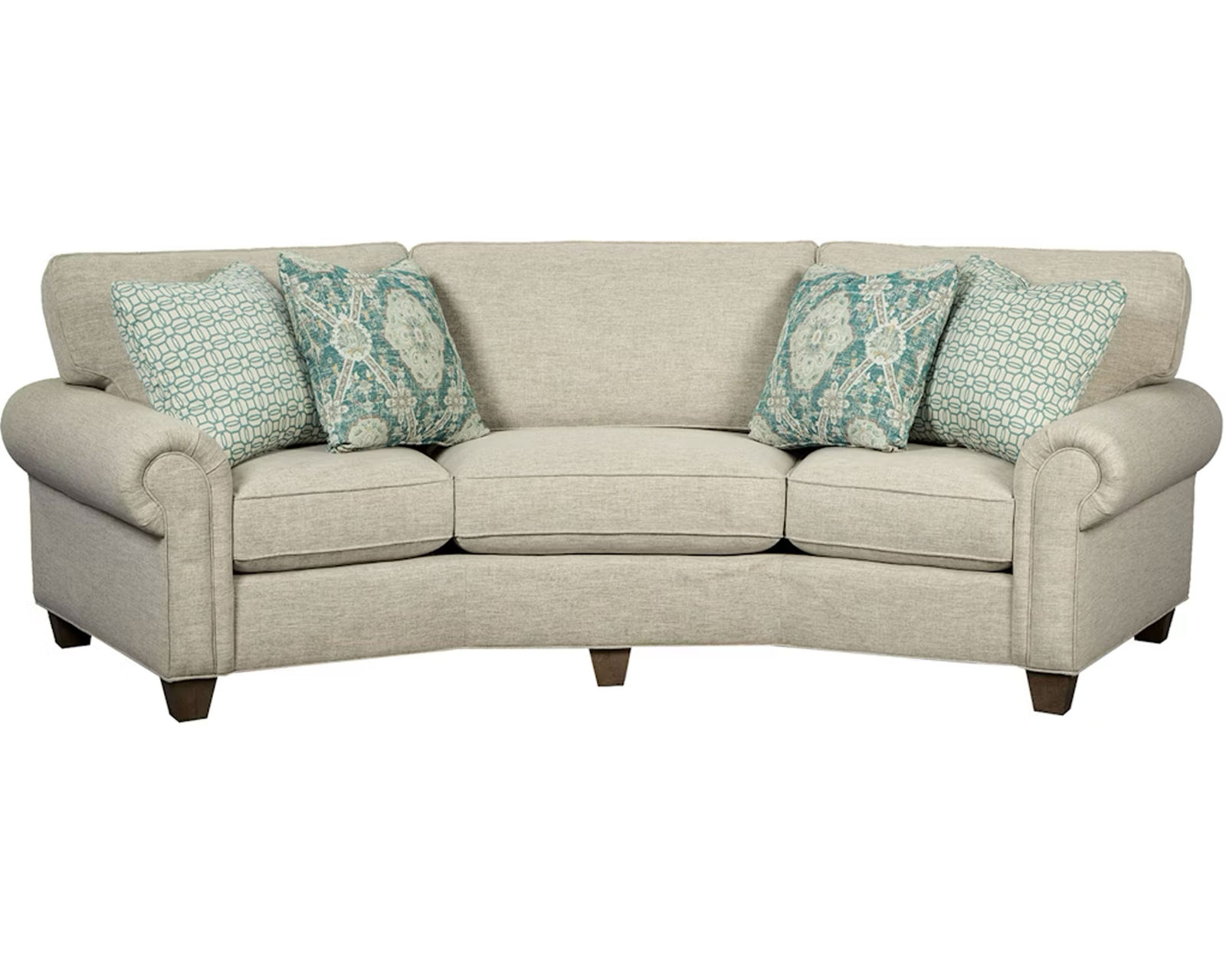 C9 Conversation Sofa (100+ Performance fabrics) Make it Yours - Features panel arm, box cushions and tapered legs