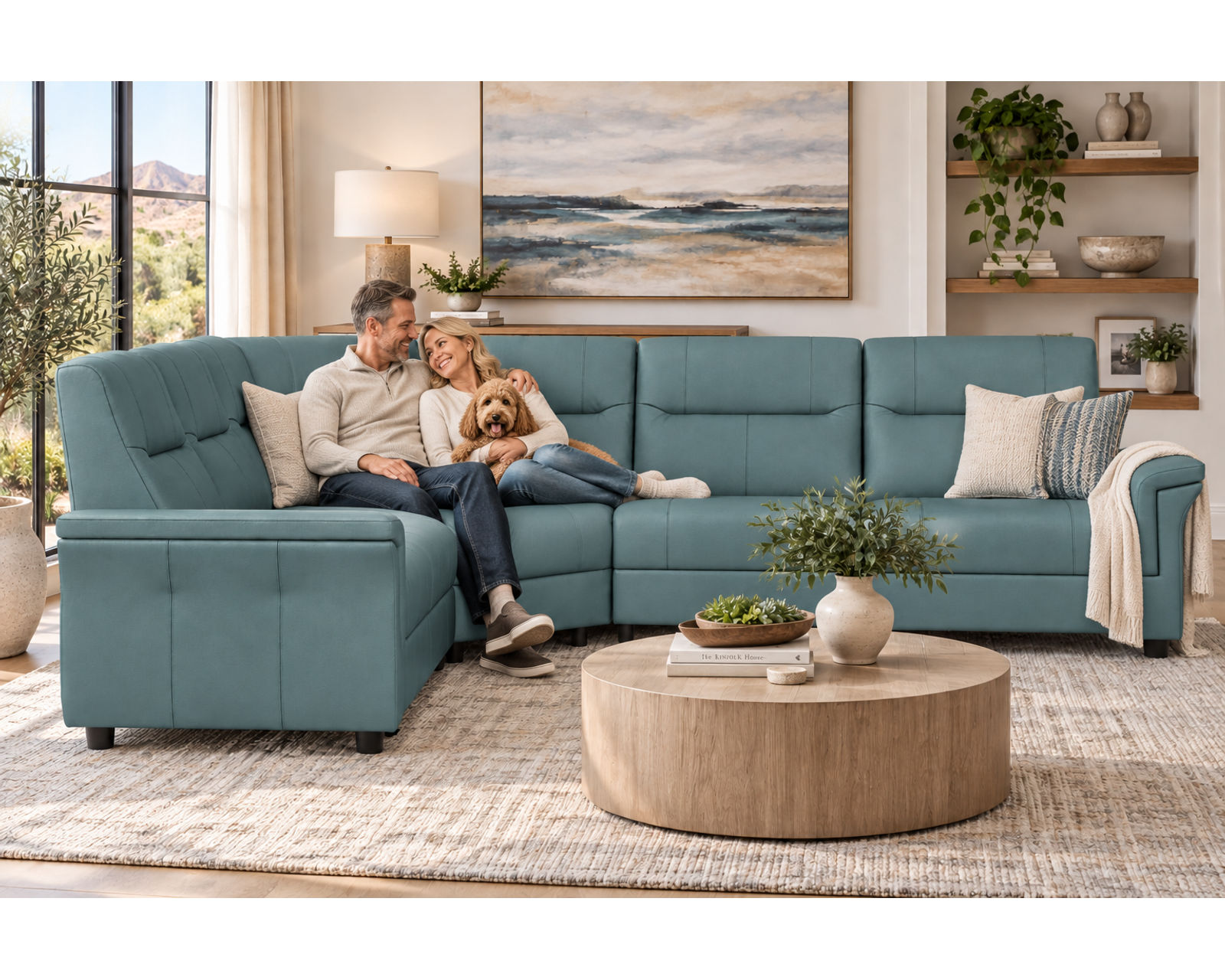 Melbourne Power Headrest Power Reclining Sectional (In Stock) Modern Scandinavian Style. Power Comfort Made for Living - Scandinavian Comfort Made Smarter.