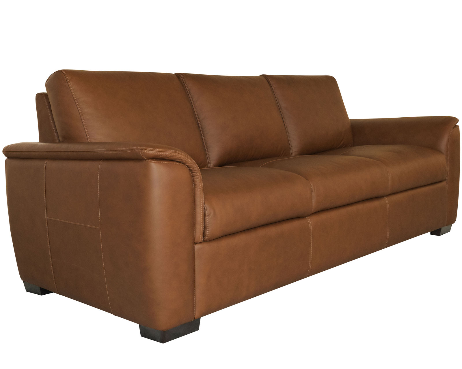 Henry 90" Leather Stationary Sofa (in stock)