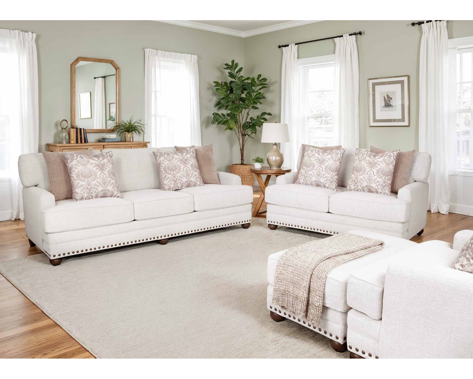 Quinn 99" Wide Sofa (Performance Fabric. Beautiful Comfort. Made for Real Life) - A Designer Room. A Comfortable Price.