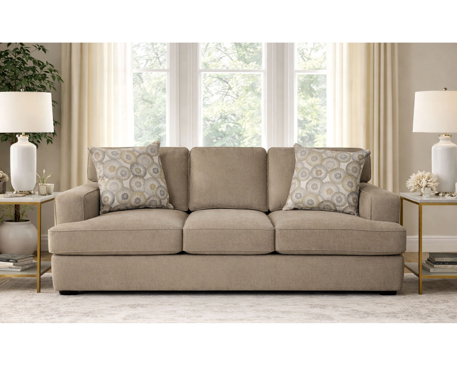 Rouse 91" Sofa  (+101 Standard and Performance Fabrics) - 100 Standard and Performance Fabrics