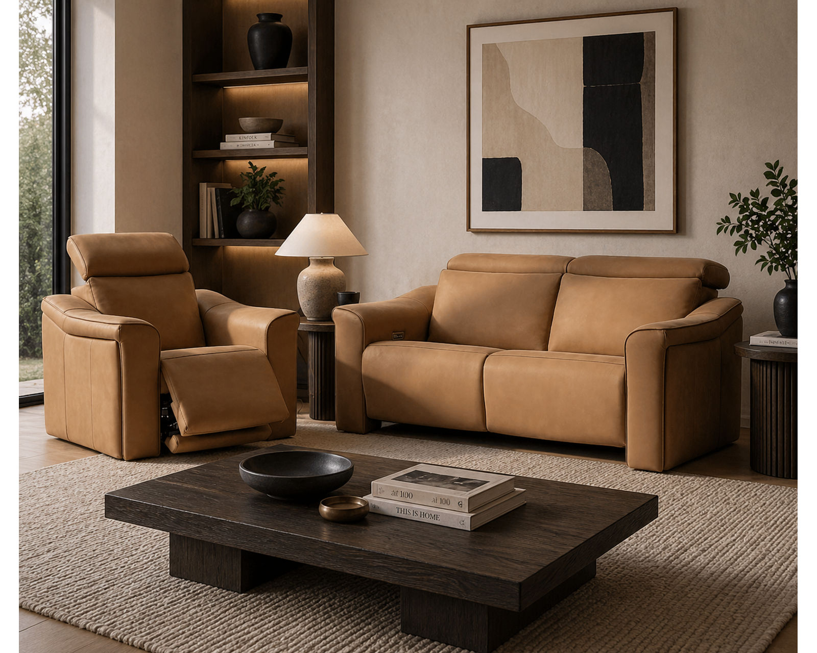 Bennett Dual Power Reclining Sofa — Available in Standard & Wide Cushions, 140+ Leather Options, and 84", 88", or 116" Widths - Comfort You Can Feel. Quality You Can Trust.
