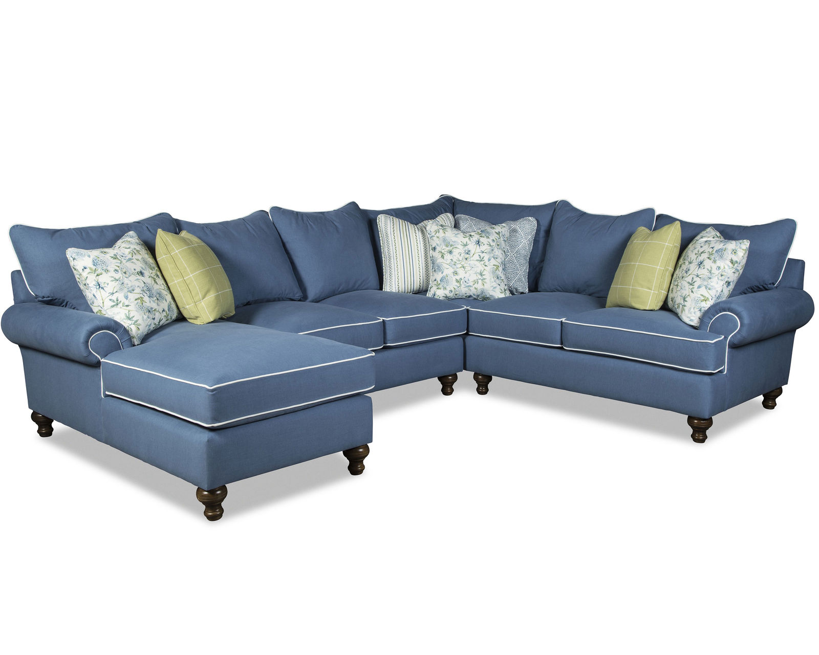 Laurens Stationary Sectional (Performance fabrics) P7117BD-Sect - Sectional Layout N:  Laurens Stationary Sectional (Performance fabrics)