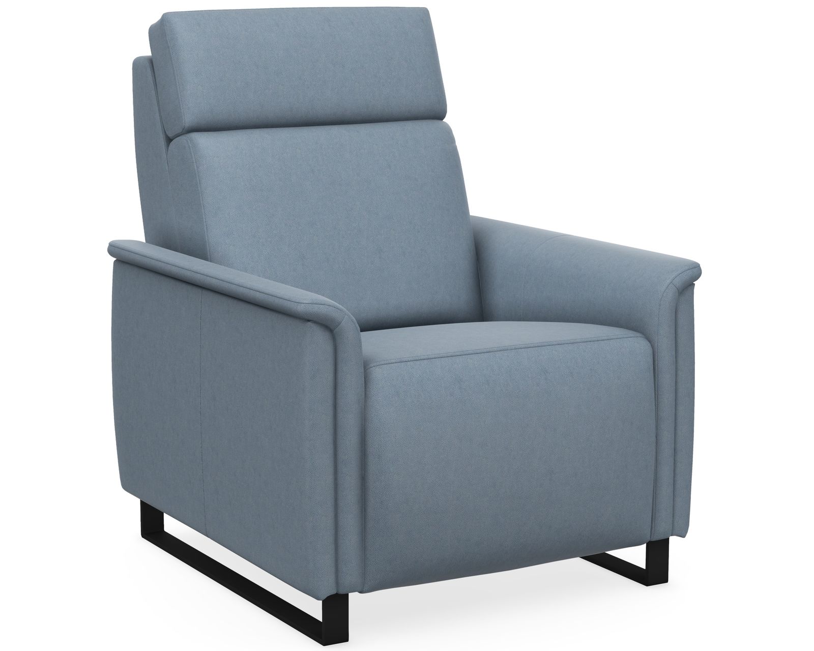 Felix Dual Power Reclining Sofa — Available in Standard & Wide Cushions, 140+ Leather Options, and 76", 80", or 108" Widths - Felix Power Headrest Power Recliner