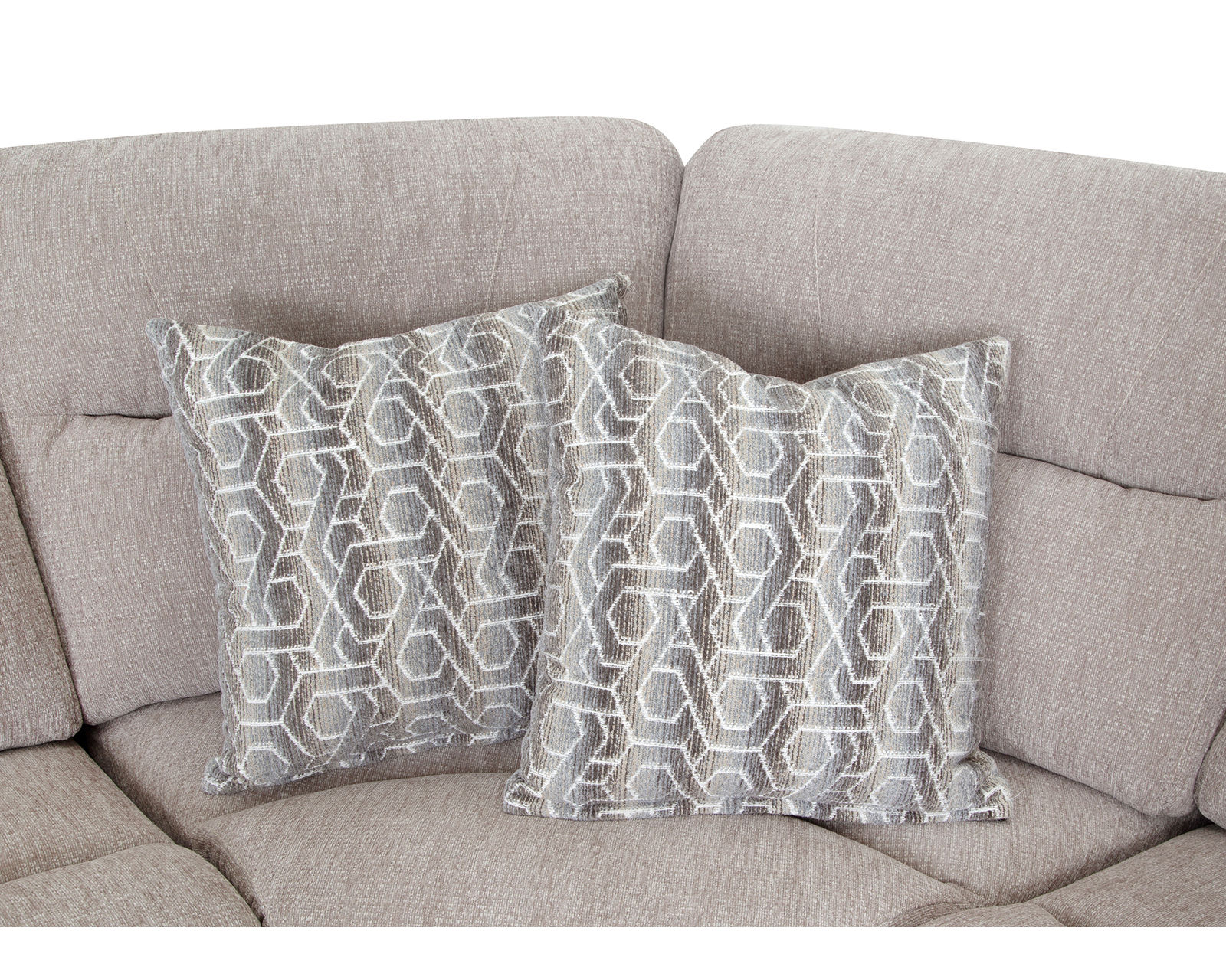 Cleveland 690 Power Headrest Power Reclining Modular Sectional (Power Recline. Power Headrest. Modular Comfort Built Around You) - Includes Throw Pillows