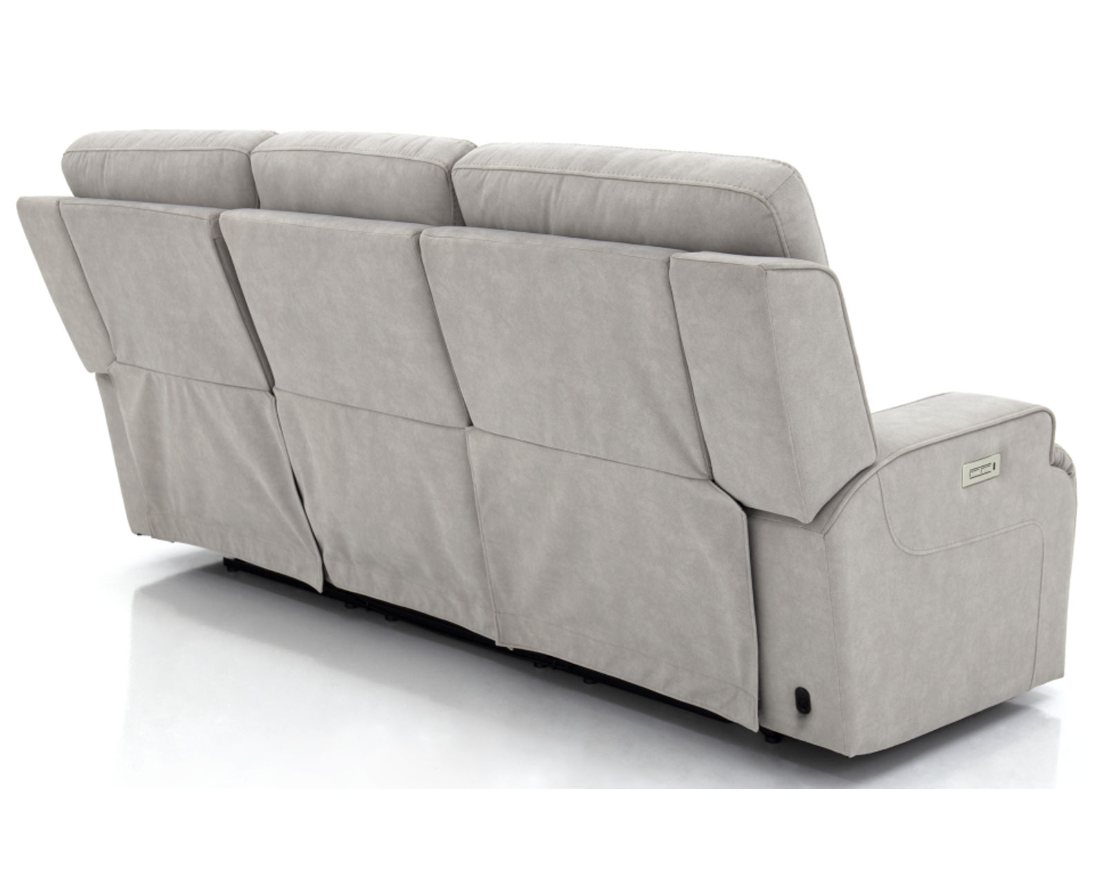 Ashbee 89" Zero Gravity Sofa w/Power Recline, Power Head Rests & 3" Footrest Extension (Dove) In stock