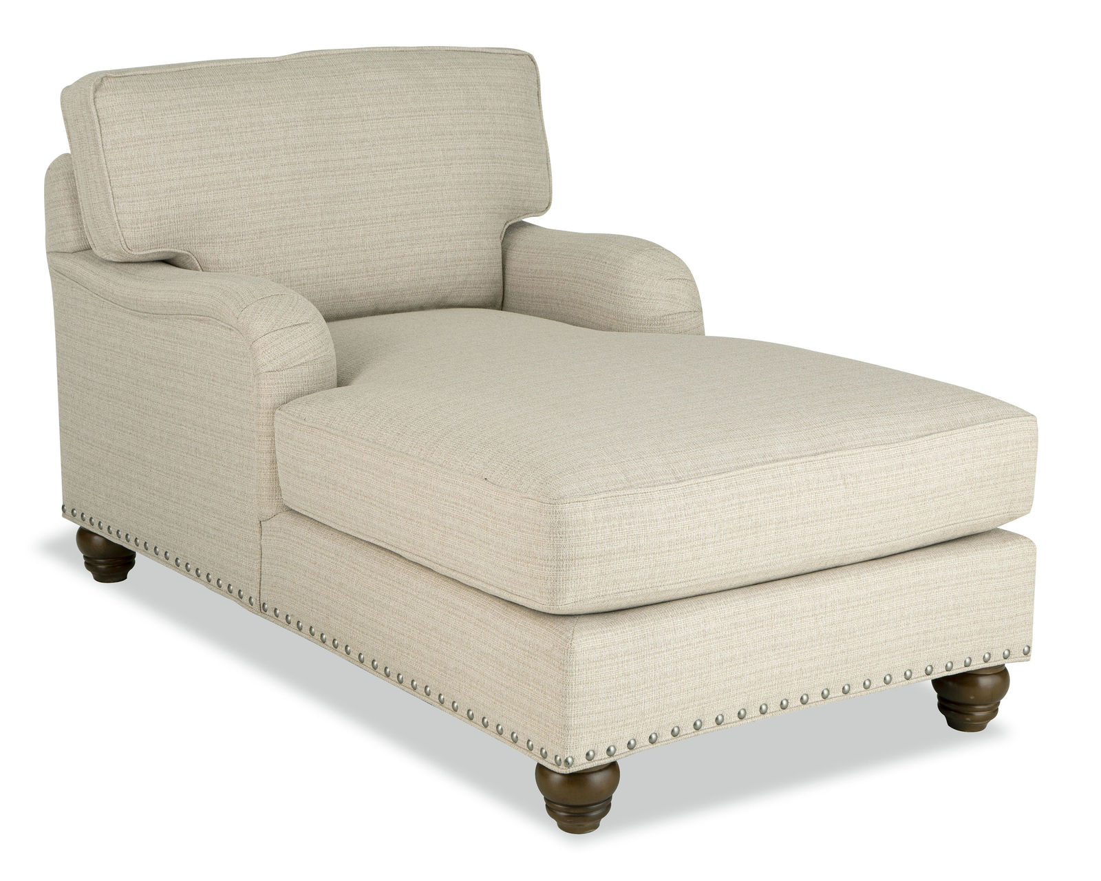 C9 Stationary Chaise (100+ Performance Fabrics) Make it Yours - Shown with English arm, box cushion and turned legs