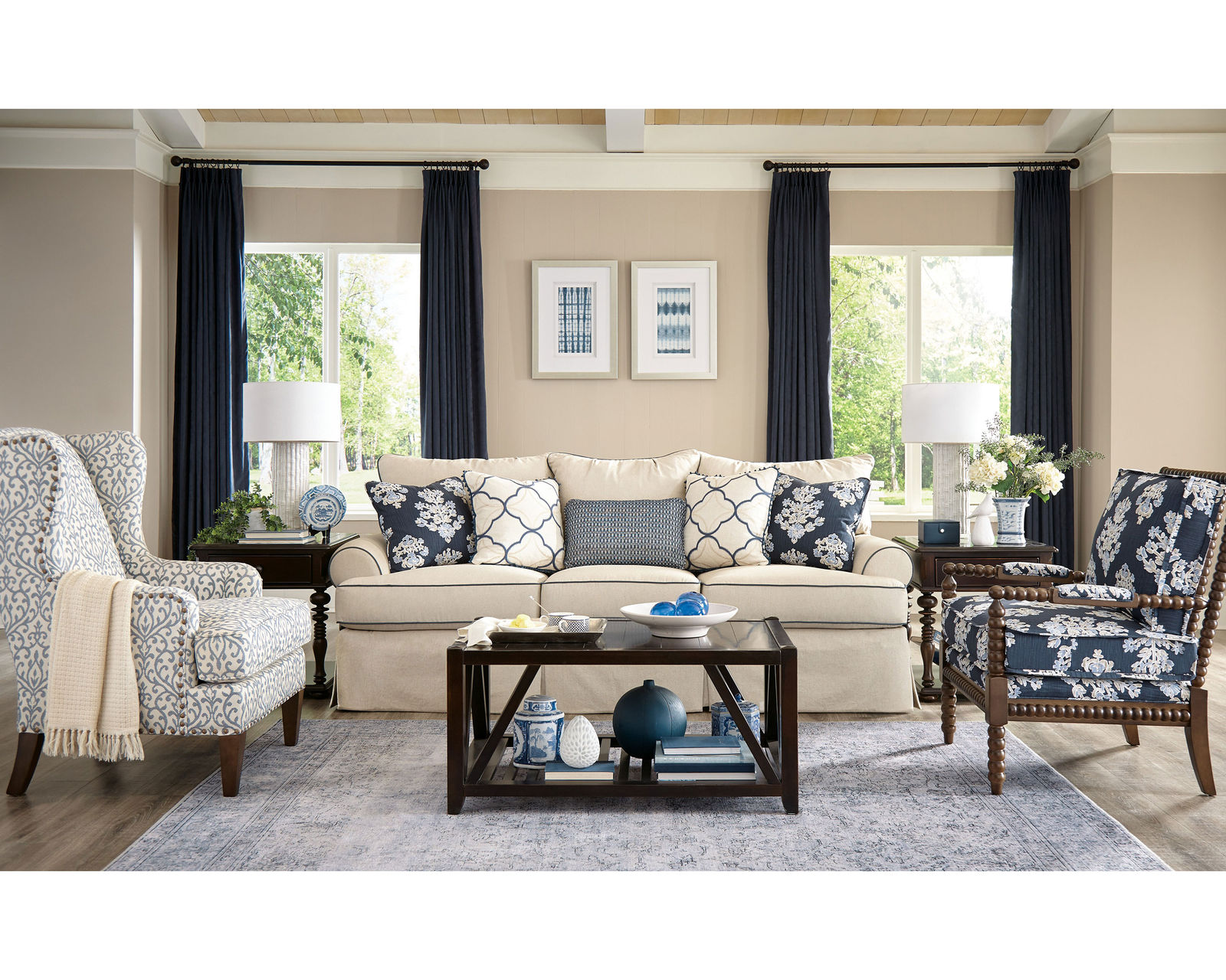 Cordele 100" Sofa (Performance fabrics) P997050BD - 100% Dacron polyester encased back cushion