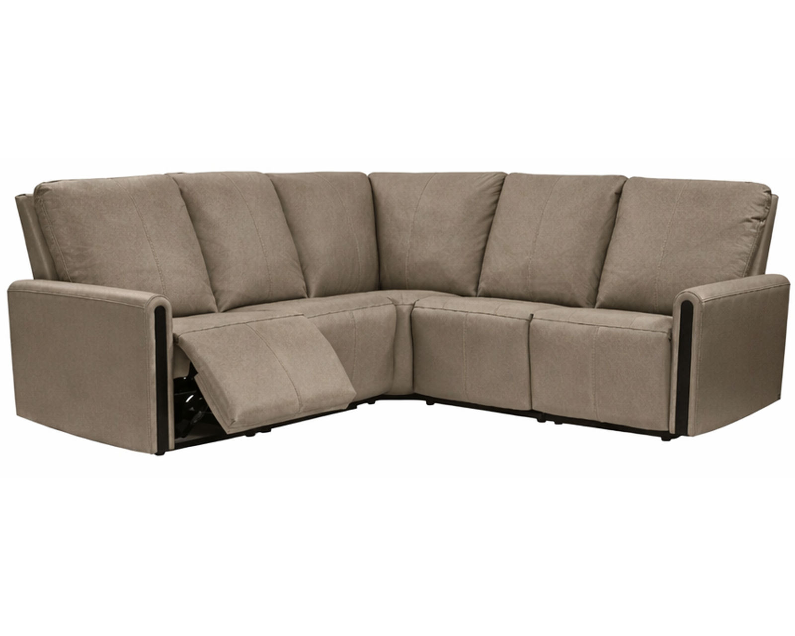 Paisley 4016 Reclining Sectional (standard and wide seat widths) +140 leathers - Layout A: Five Piece Sectional 90" x 90" (two recliners)