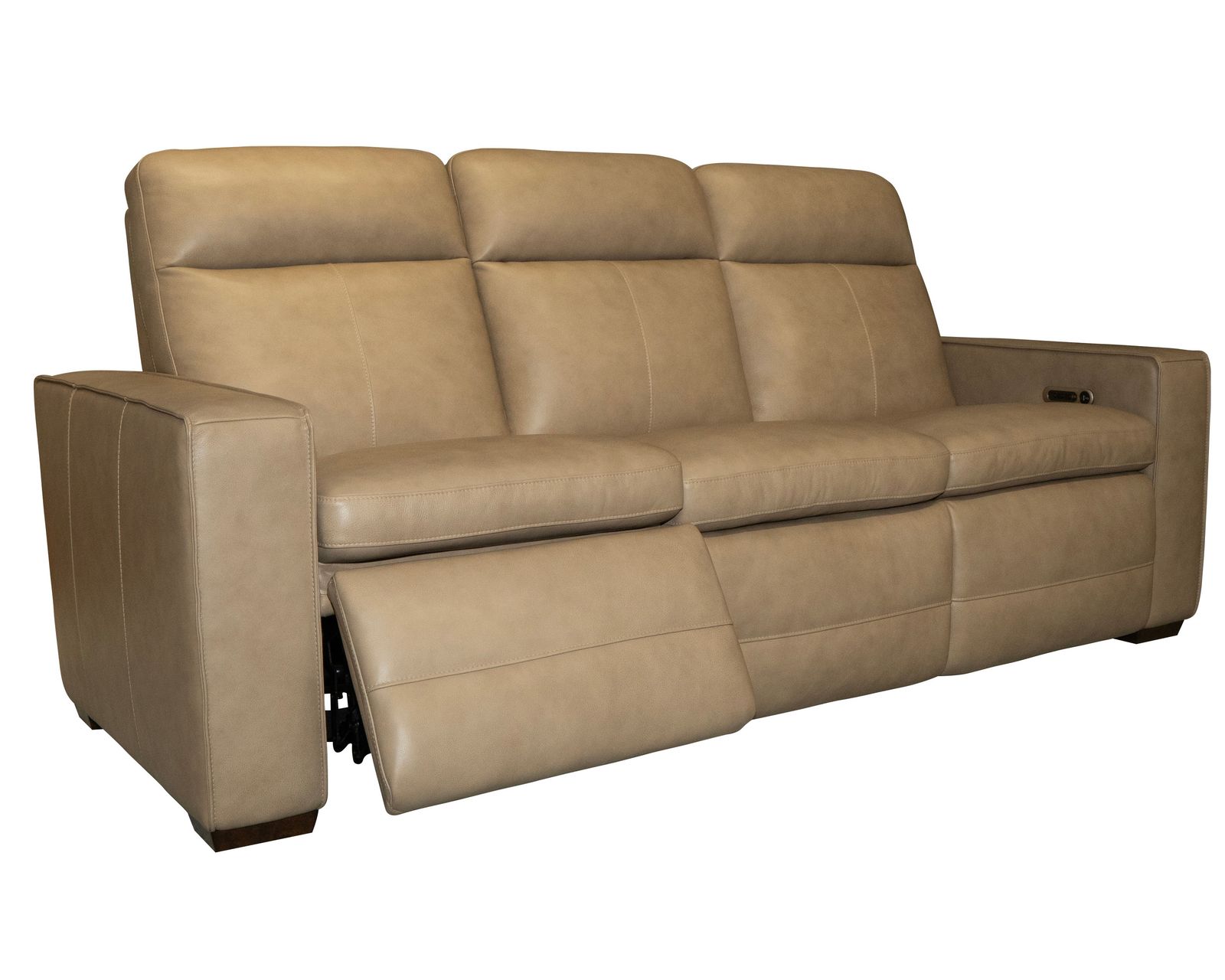 Dutch 1519 Triple Power Recliner (+2 colors) in stock - Dutch Triple Power Reclining Console Sofa