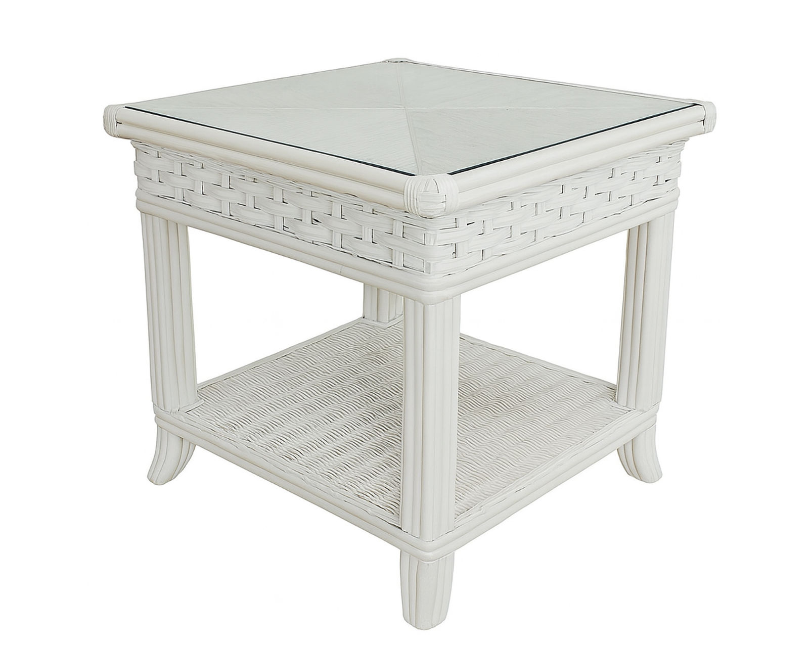 Somerset 81" Rattan Sofa Tan (+28 finishes +69 fabrics) - Somerset Rattan End Table