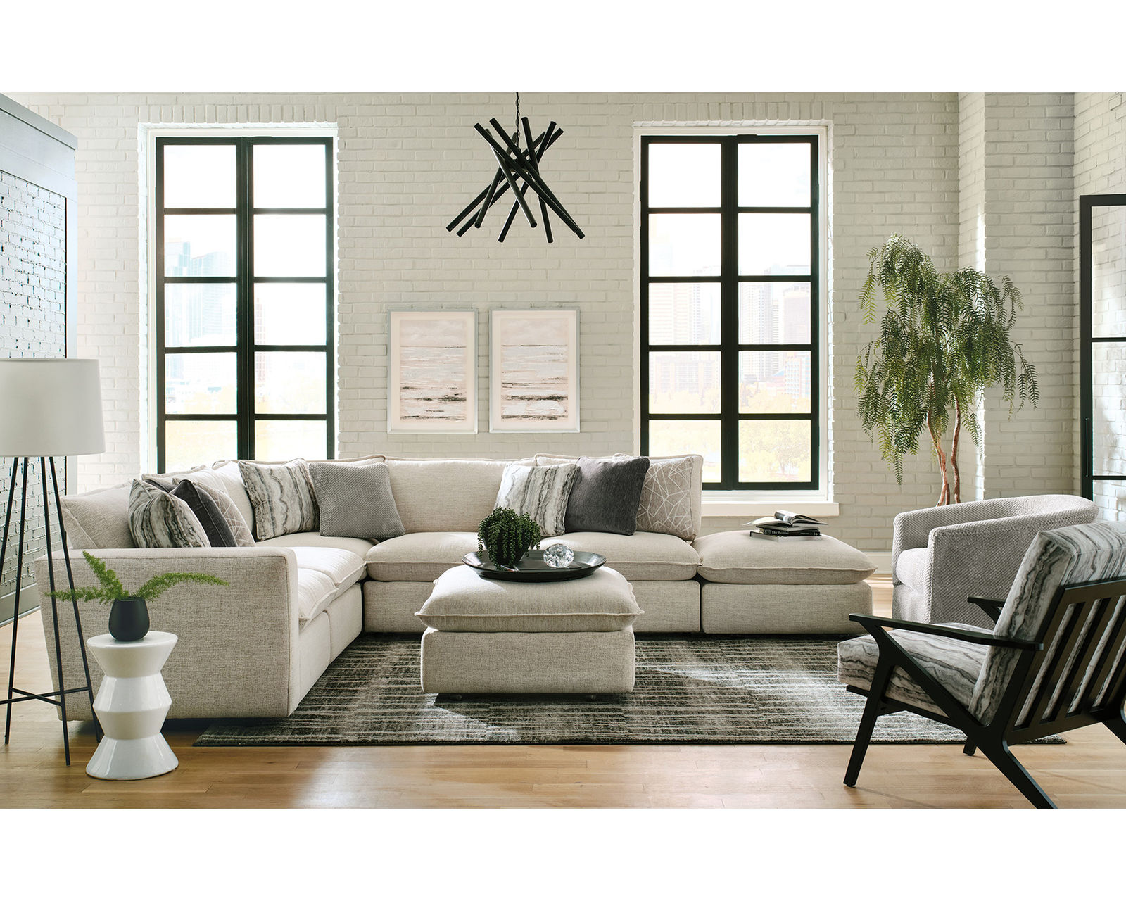 Bowie 7127 Sectional (IN STOCK) Free Shipping - Bowie 7127 Sectional