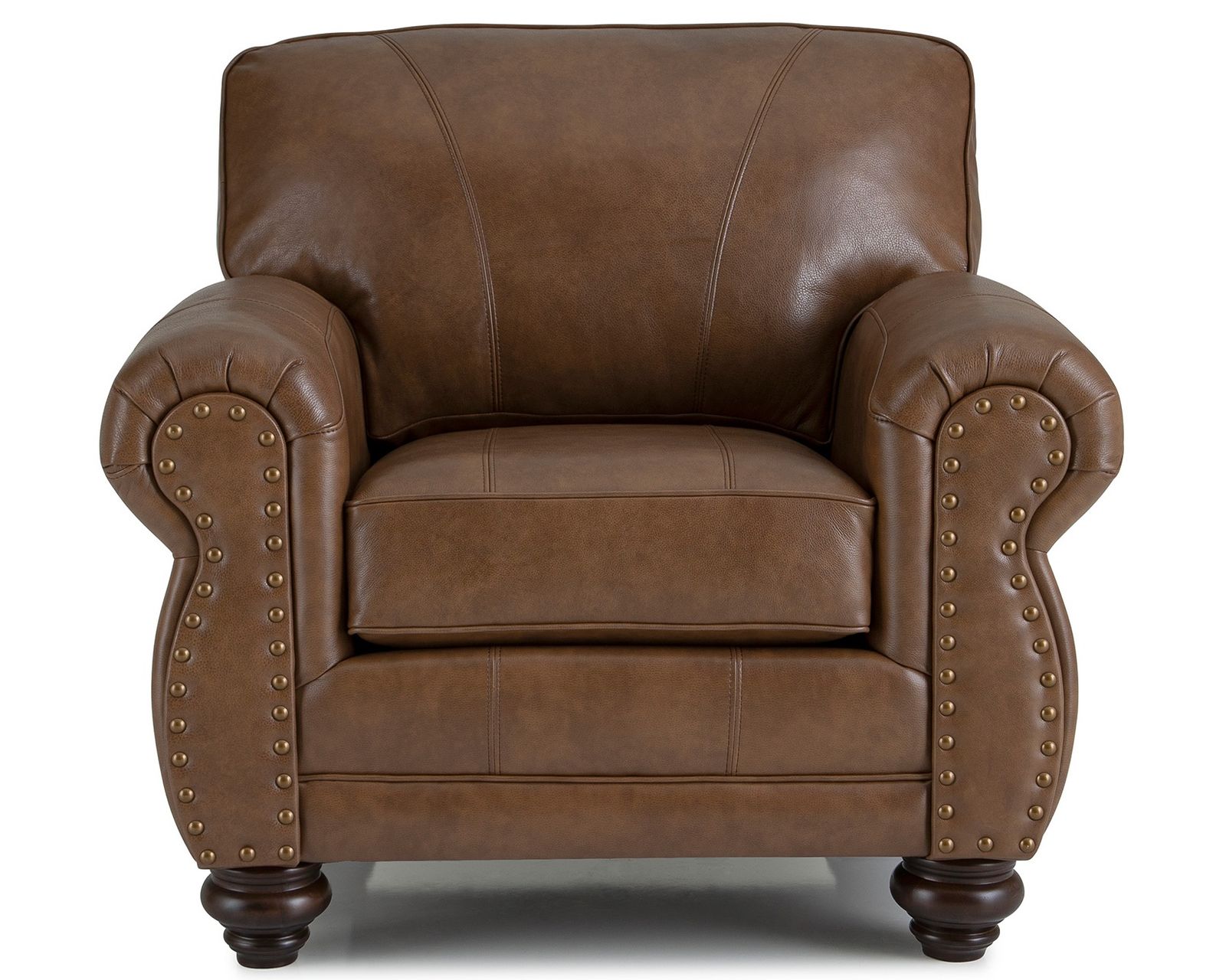 Noble Leather Sofa (+3 leathers) 83" - Noble Leather Club Chair