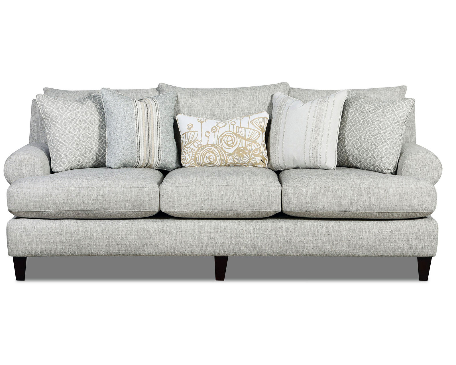 Limelight Mineral 98" Sofa - wood legs 7005-00KP (performance fabric)