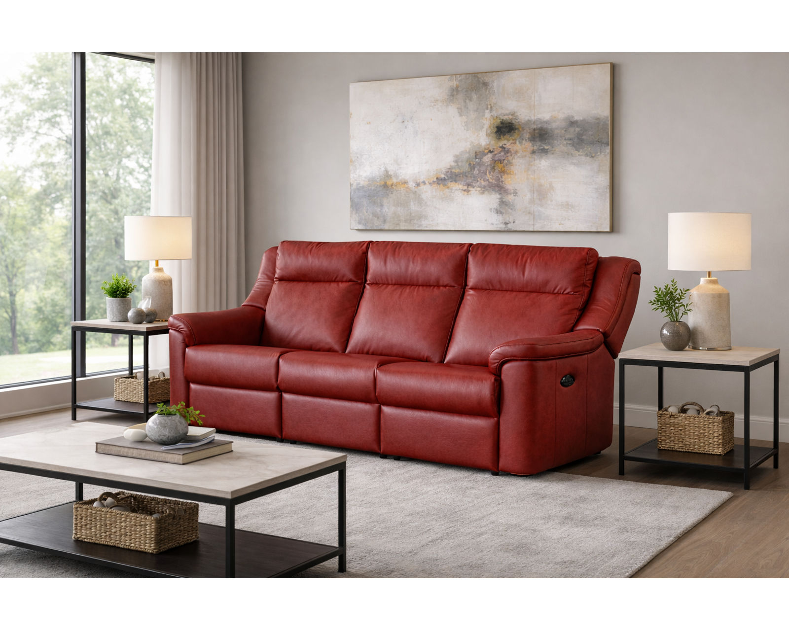 Sydney Dual Power Reclining Sofa — Available in Standard & Wide Cushions, 140+ Leather Options, and 82", 85", or 114" Widths - Built Stronger. Feels Better. Lasts Longer.