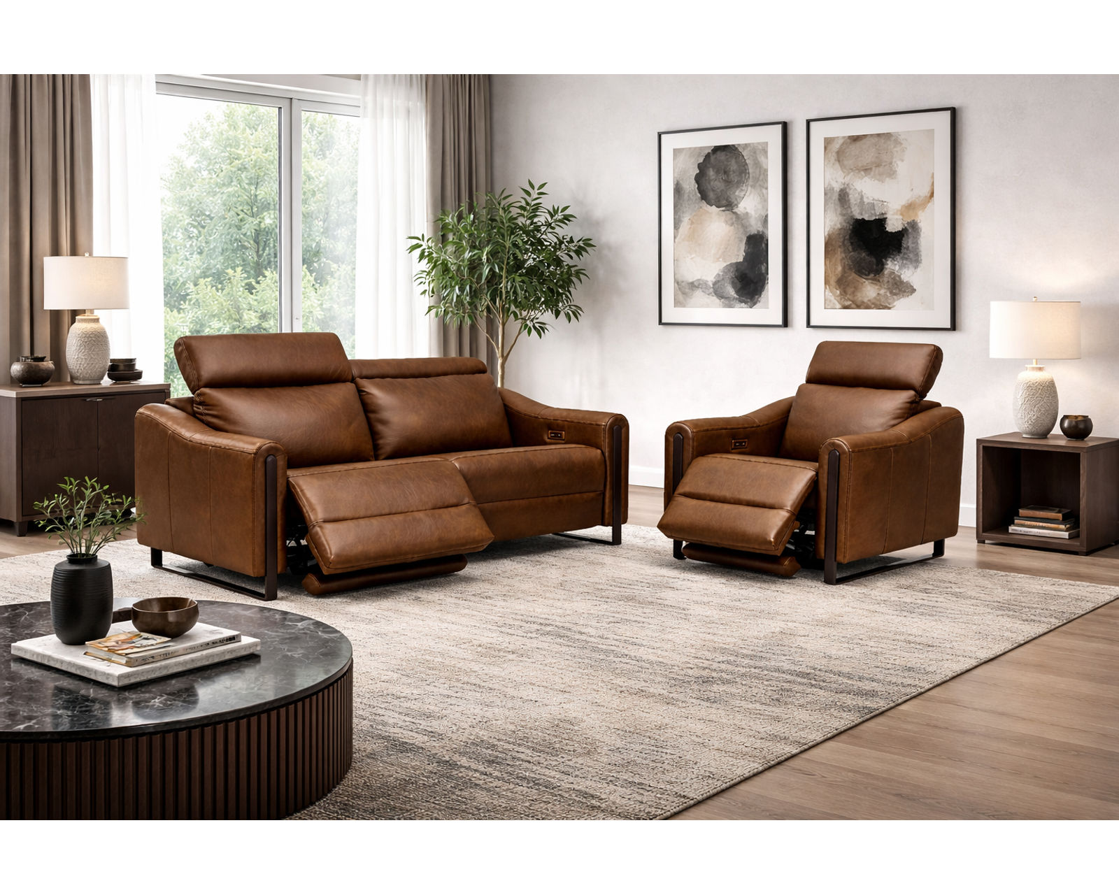 John Dual Power Reclining Sofa — Available in Standard & Wide Cushions, 140+ Leather Options, and 78", 82", or 110" Widths - Built Stronger. Feels Better. Lasts Longer.