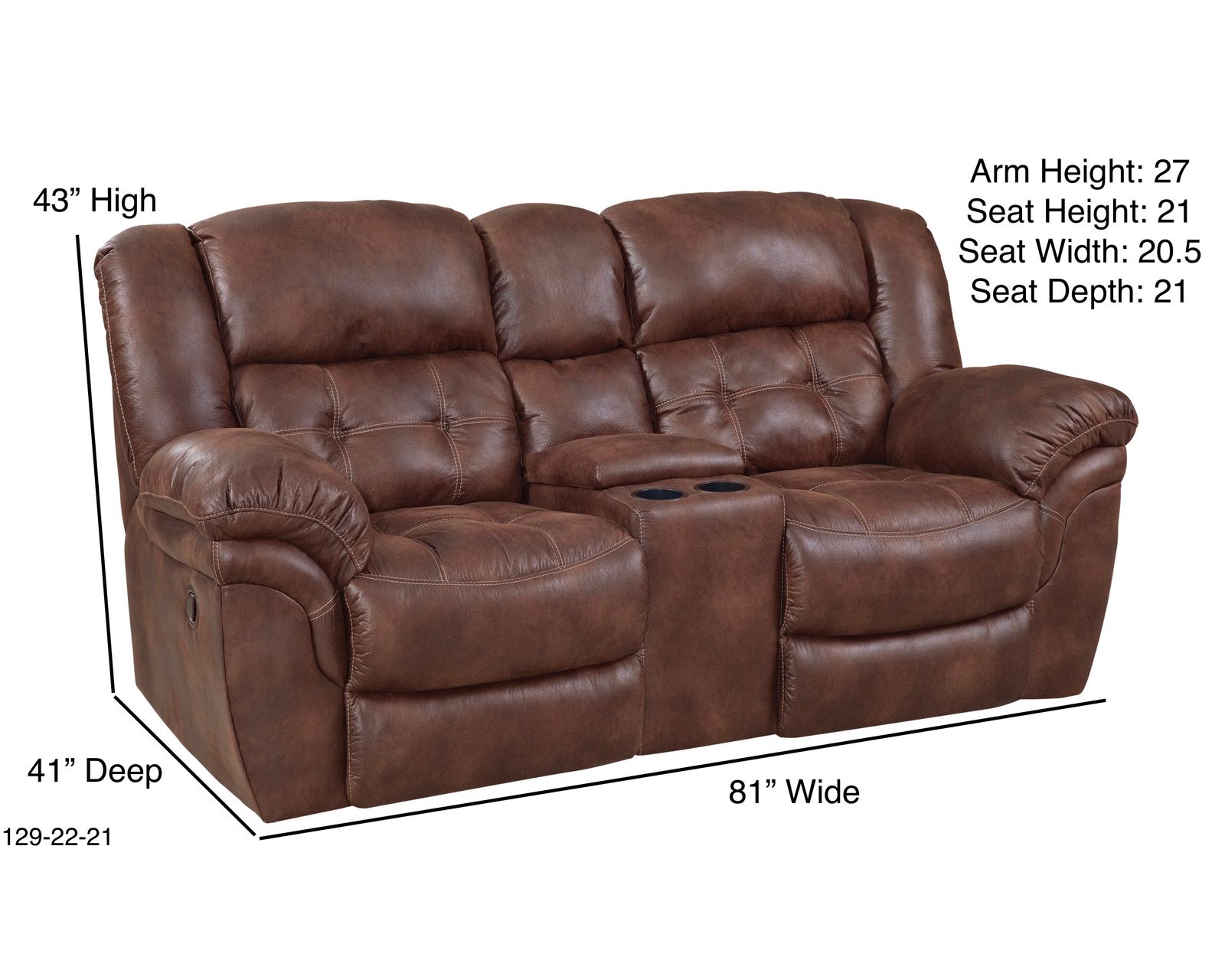 Haven 93" Reclining Sofa Espresso (In stock) - Haven 81" Reclining Console Loveseat