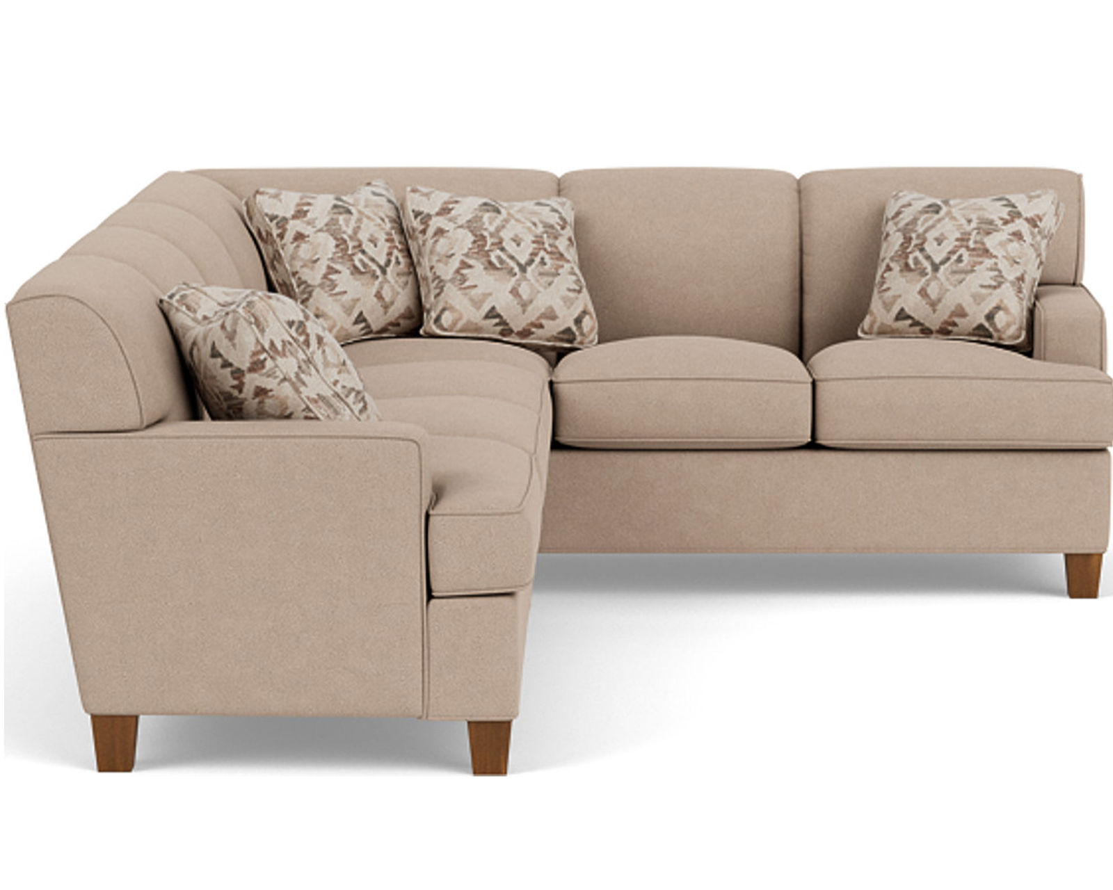 Dempsey 5641 Sectional (100+ fabrics) - Sectional Layout C:  Only the highest quality fabrics go on Flexsteel Furniture