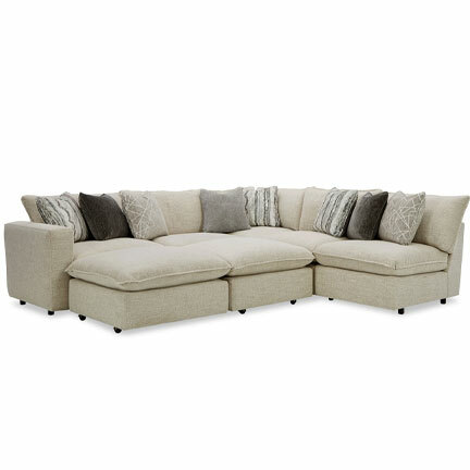Layout V: Seven Piece Sectional 118" x 74"