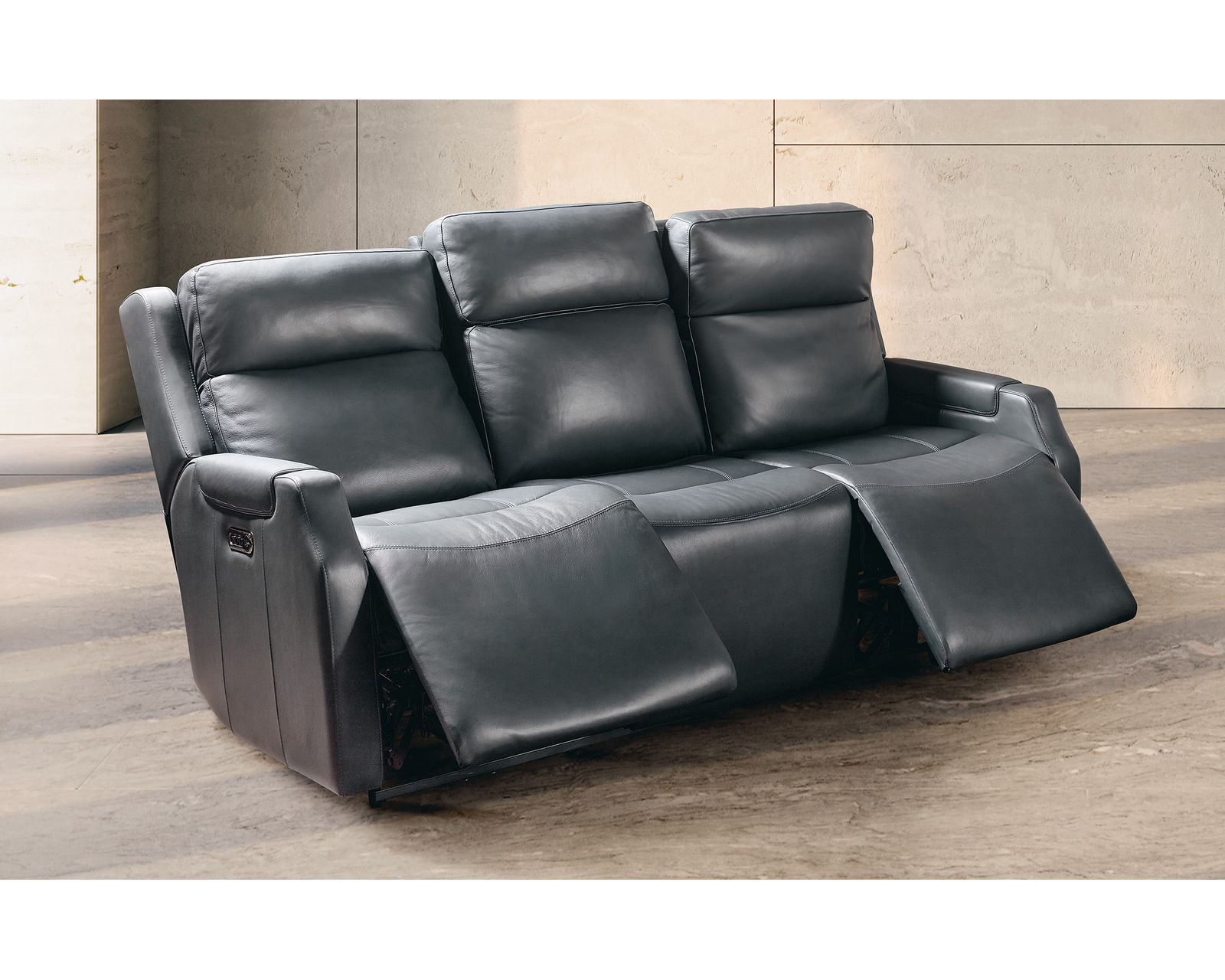 Nelson Zero Gravity Triple Power Reclining Sofa Denim (In stock)
