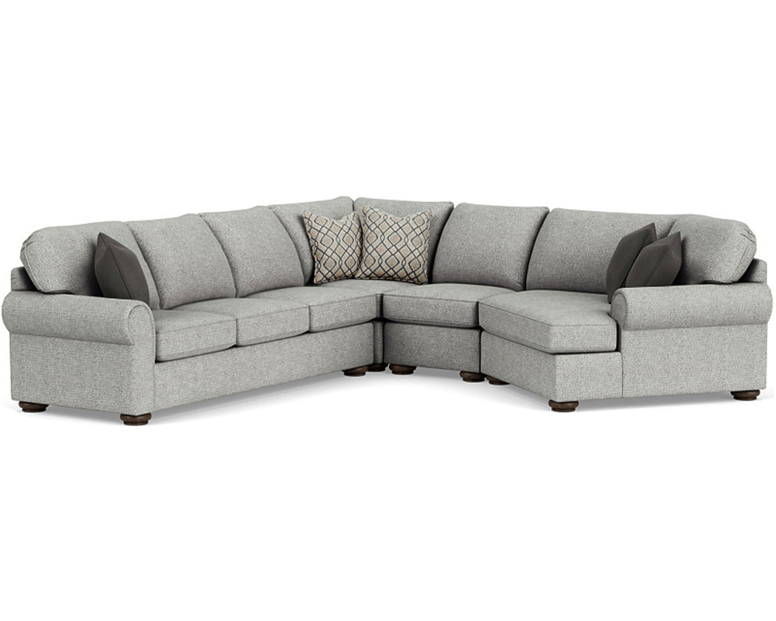 Preston 5538 Sectional (100+ fabrics) - Sectional Layout L: Commercial quality furniture grade plywood frames