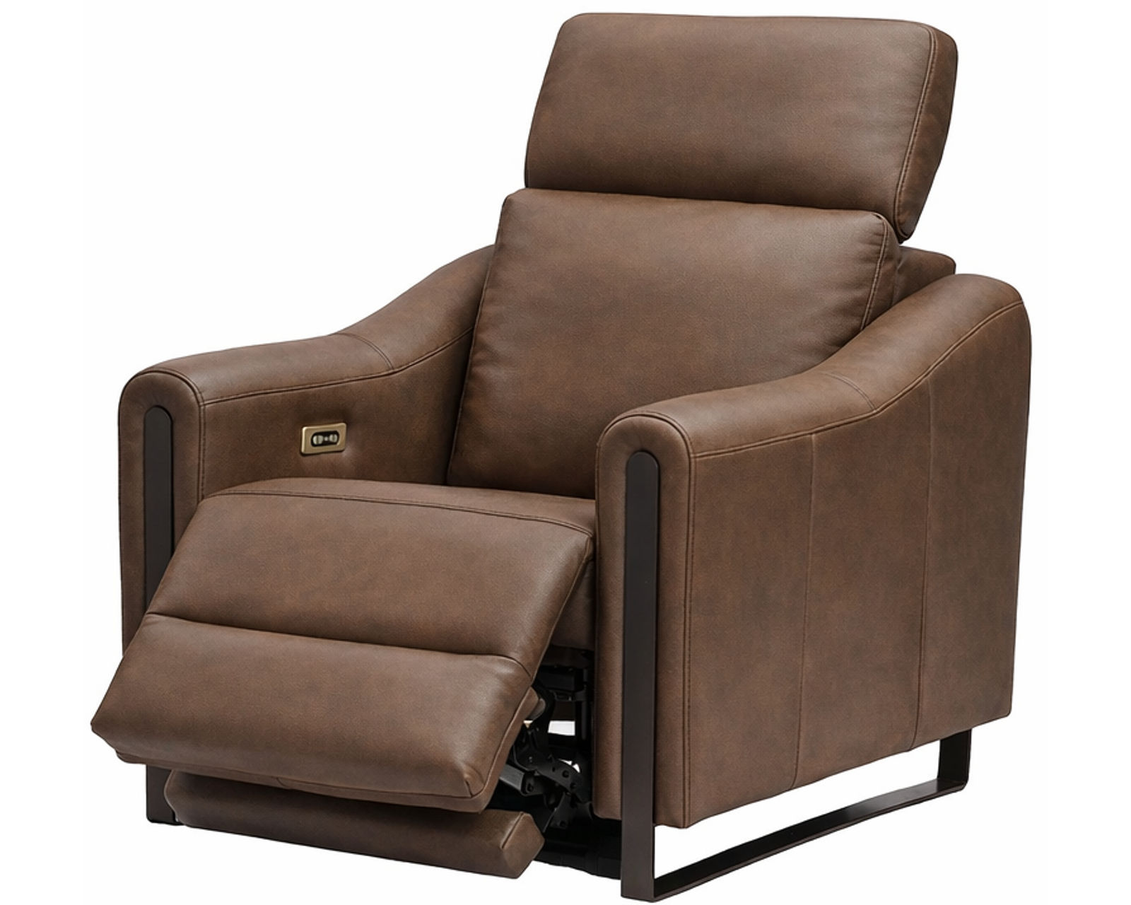 John Dual Power Reclining Sofa — Available in Standard & Wide Cushions, 140+ Leather Options, and 78", 82", or 110" Widths - John Power Headrest Power Recliner