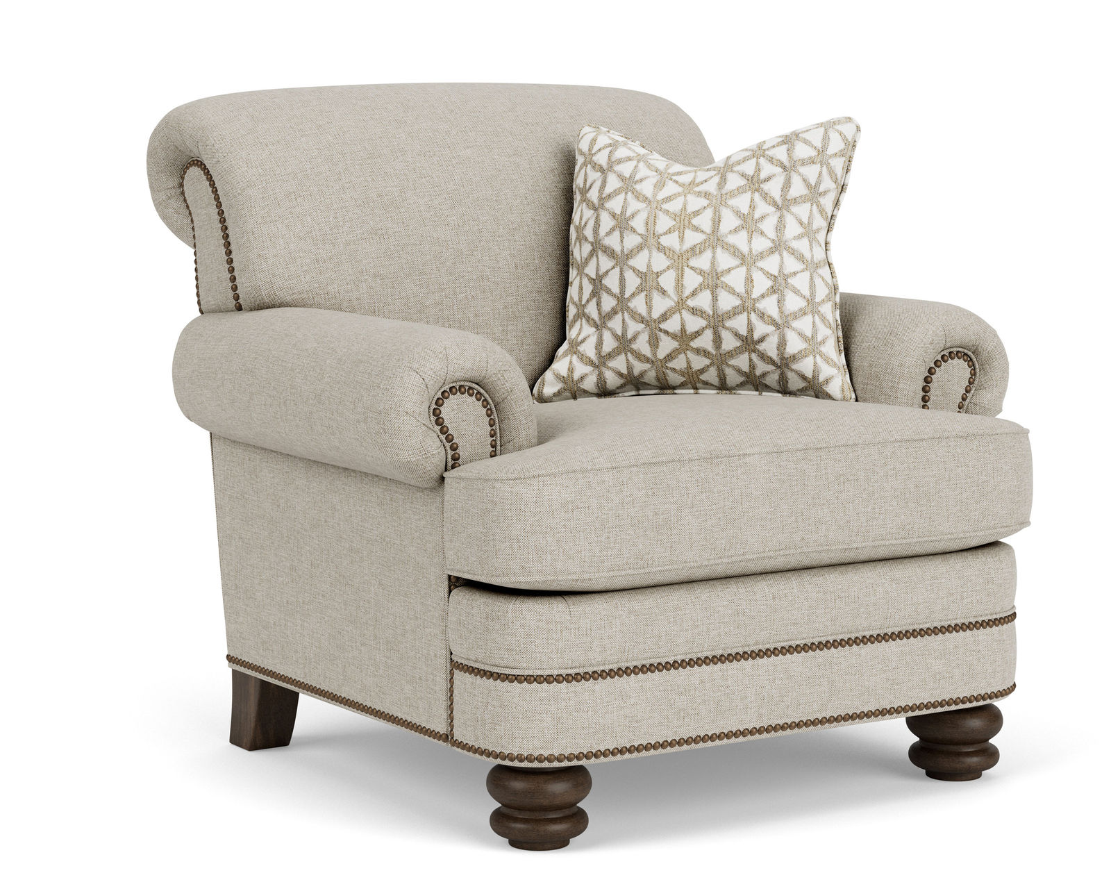 Bay Bridge 7790 Chair (+100 fabrics) - Bay Bridge Chair with Nailhead Trim Available